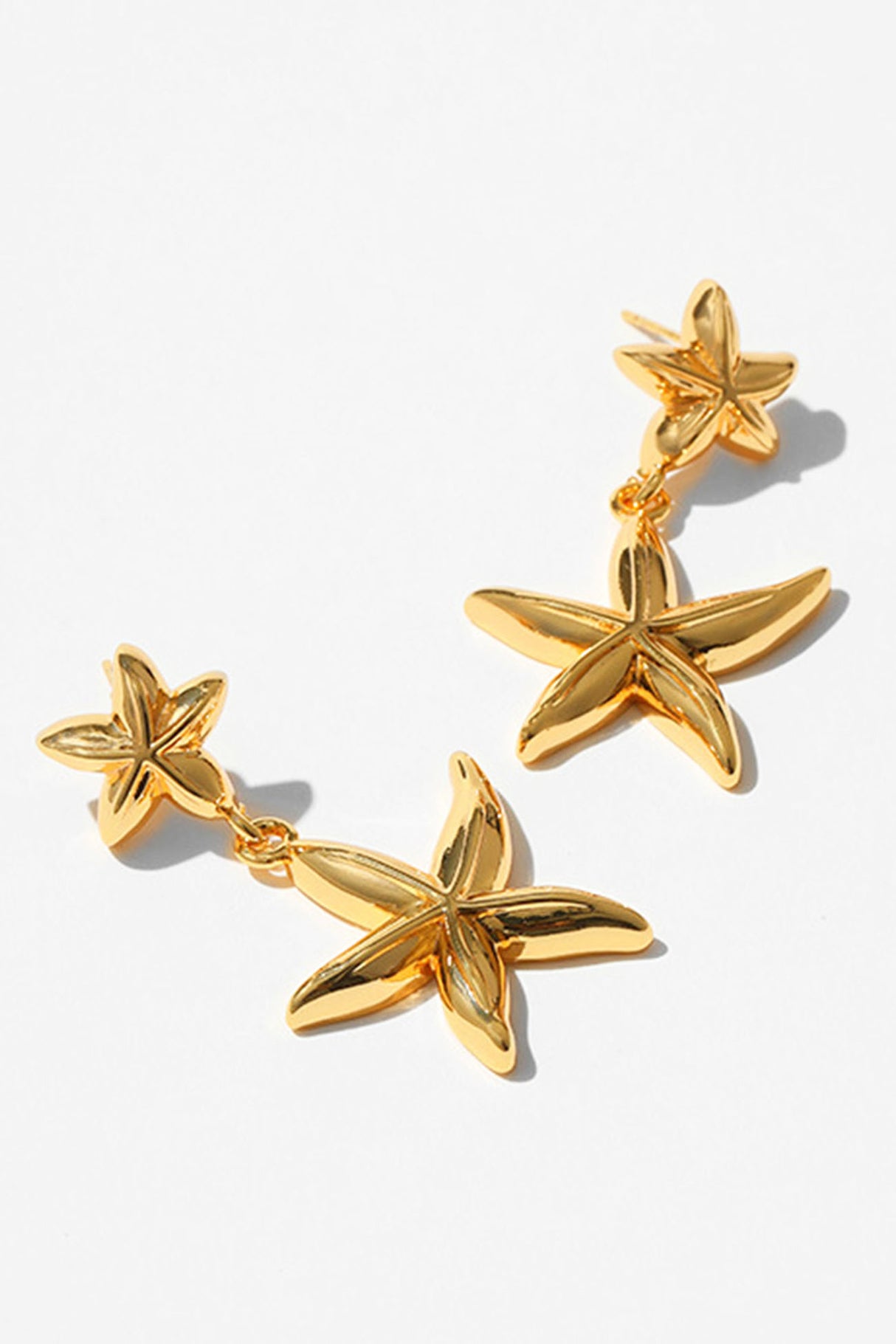 Duble Starfish Stud Earrings