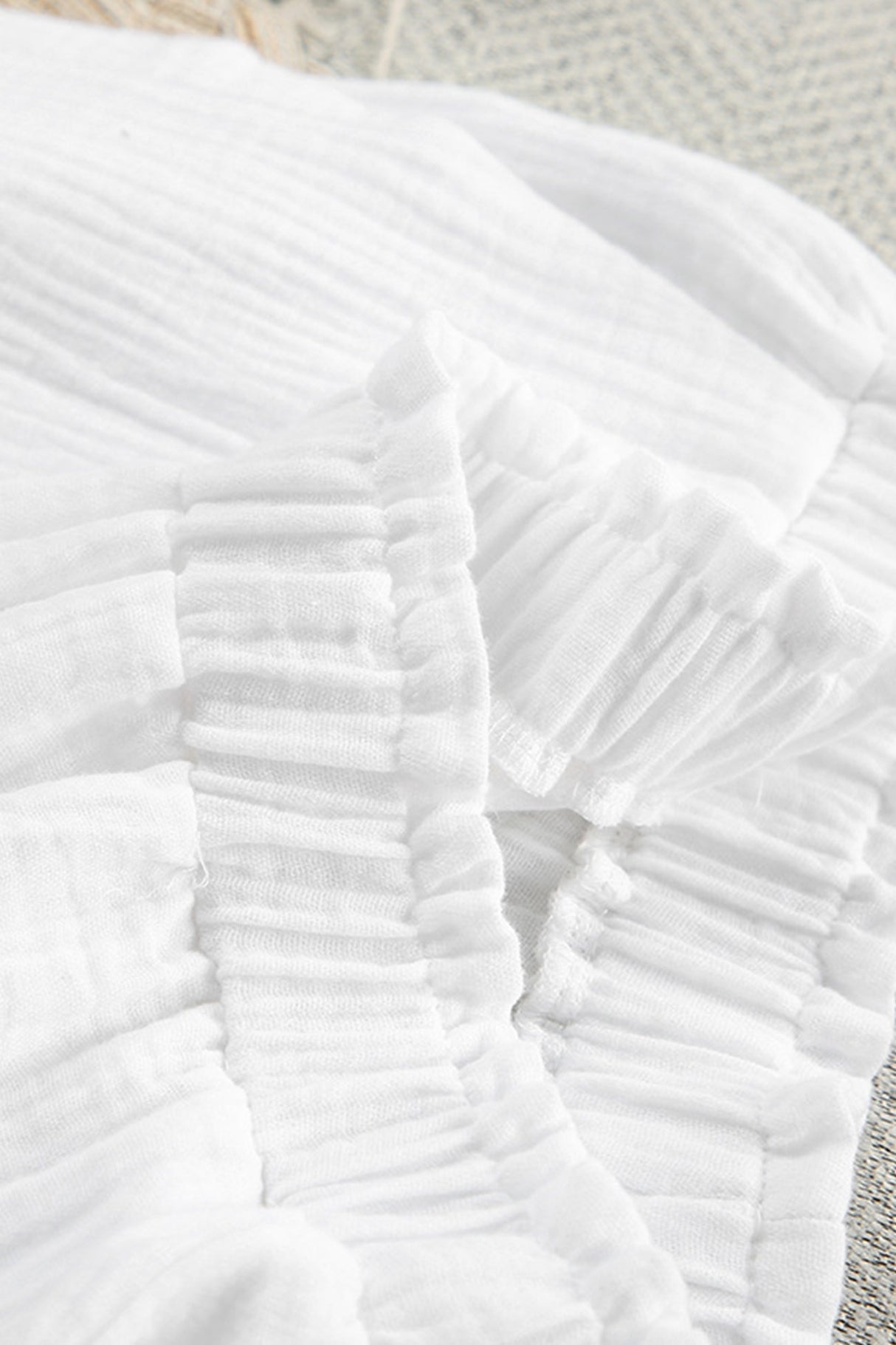 Flare Sleeve Shirt Vest Cotton Three-piece Pants Suits