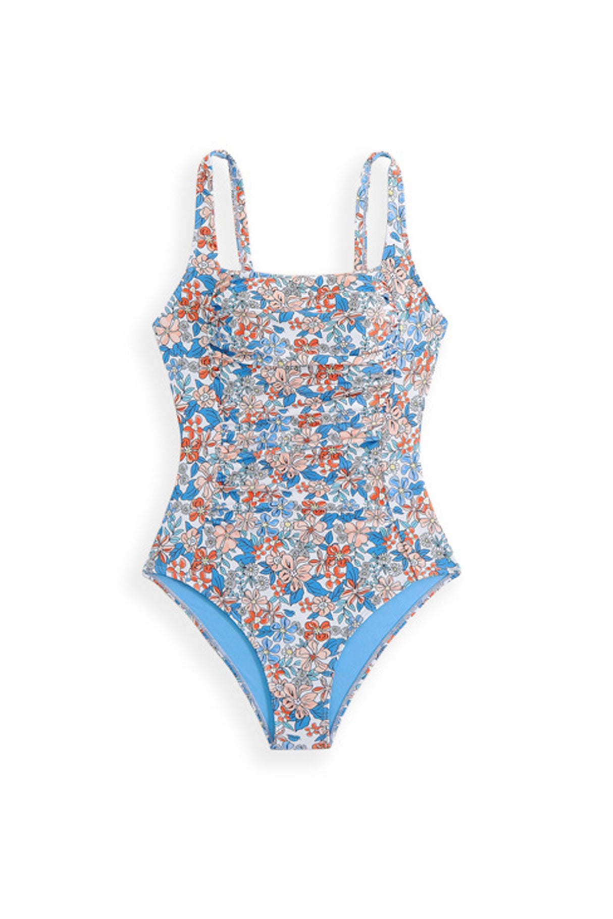 Arolora Floral One-Piece Swimsuit with Sarong