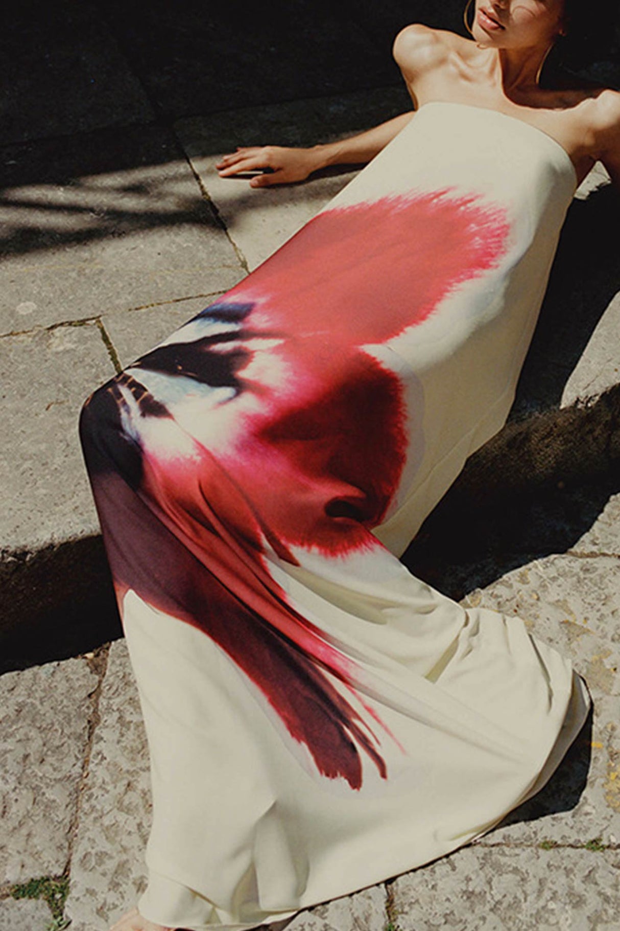 Arolora Floral Print Backless Maxi Dress