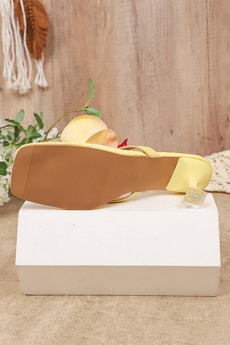 Arolora Floral Slip-on High Heels