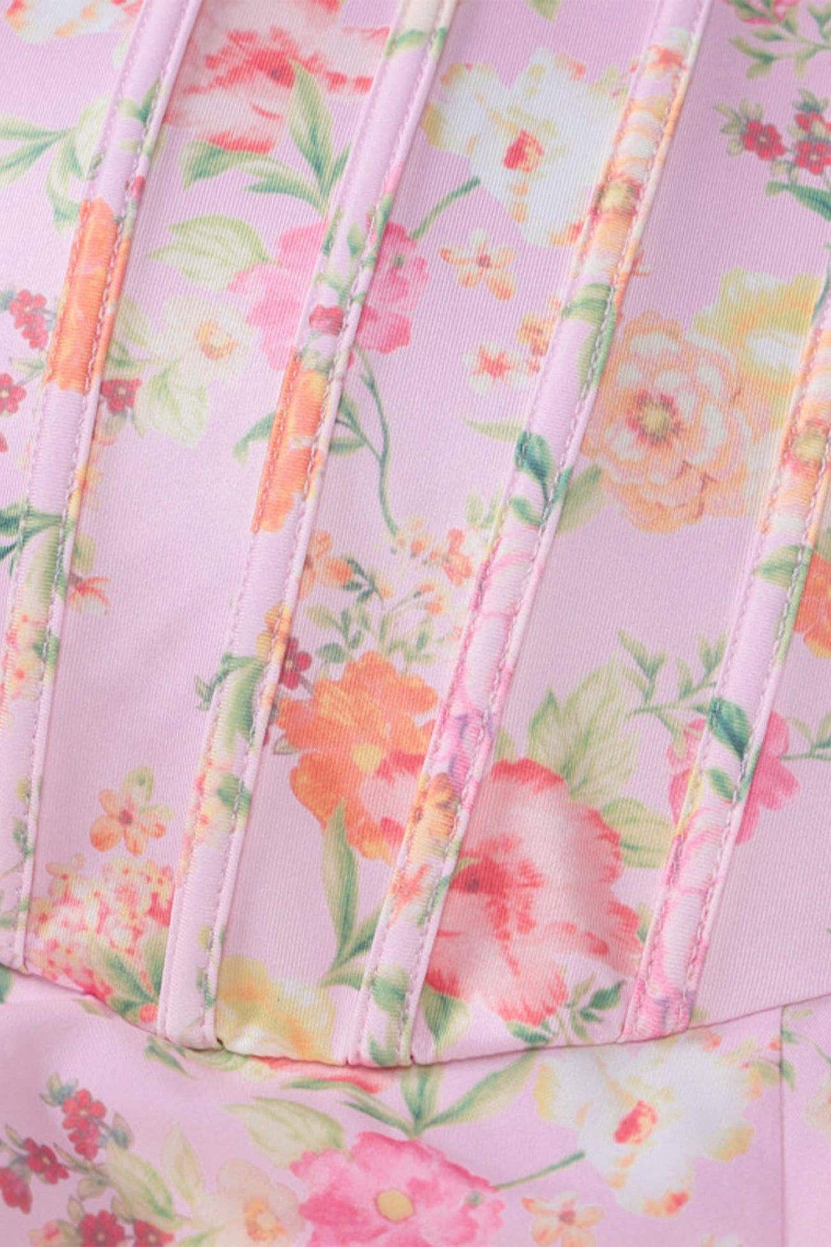 Arolora floral-shoulder-straps-corset-a-line-dress