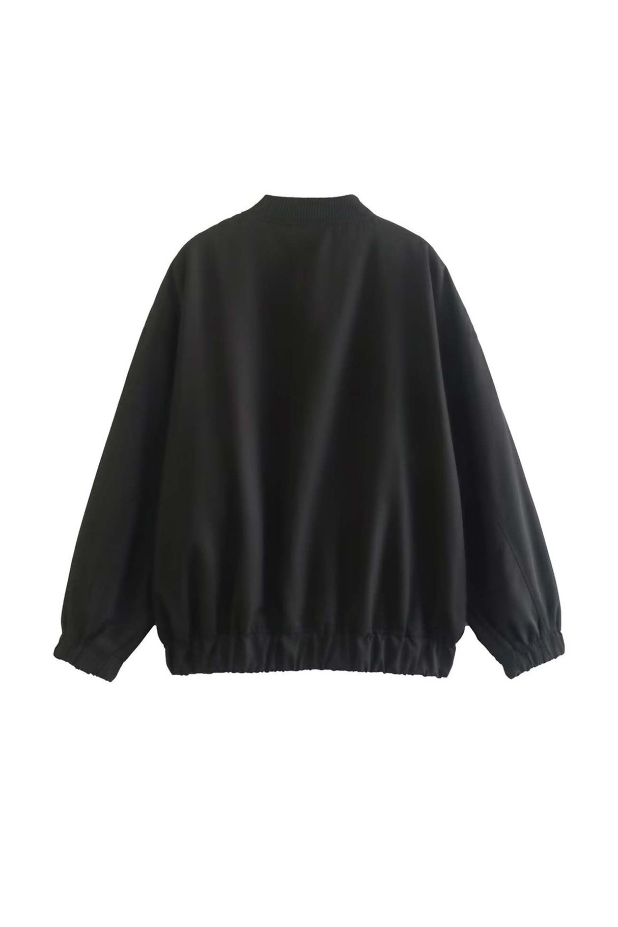Arolora front-zip-oversized-bomber-jacket