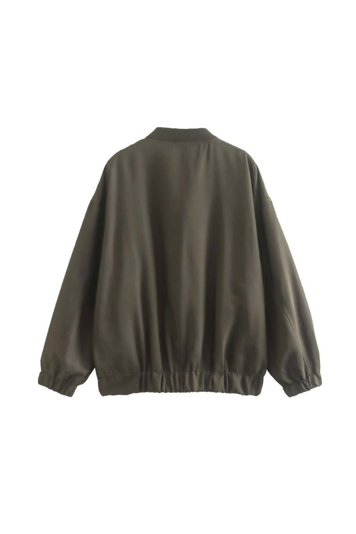Arolora front-zip-oversized-bomber-jacket