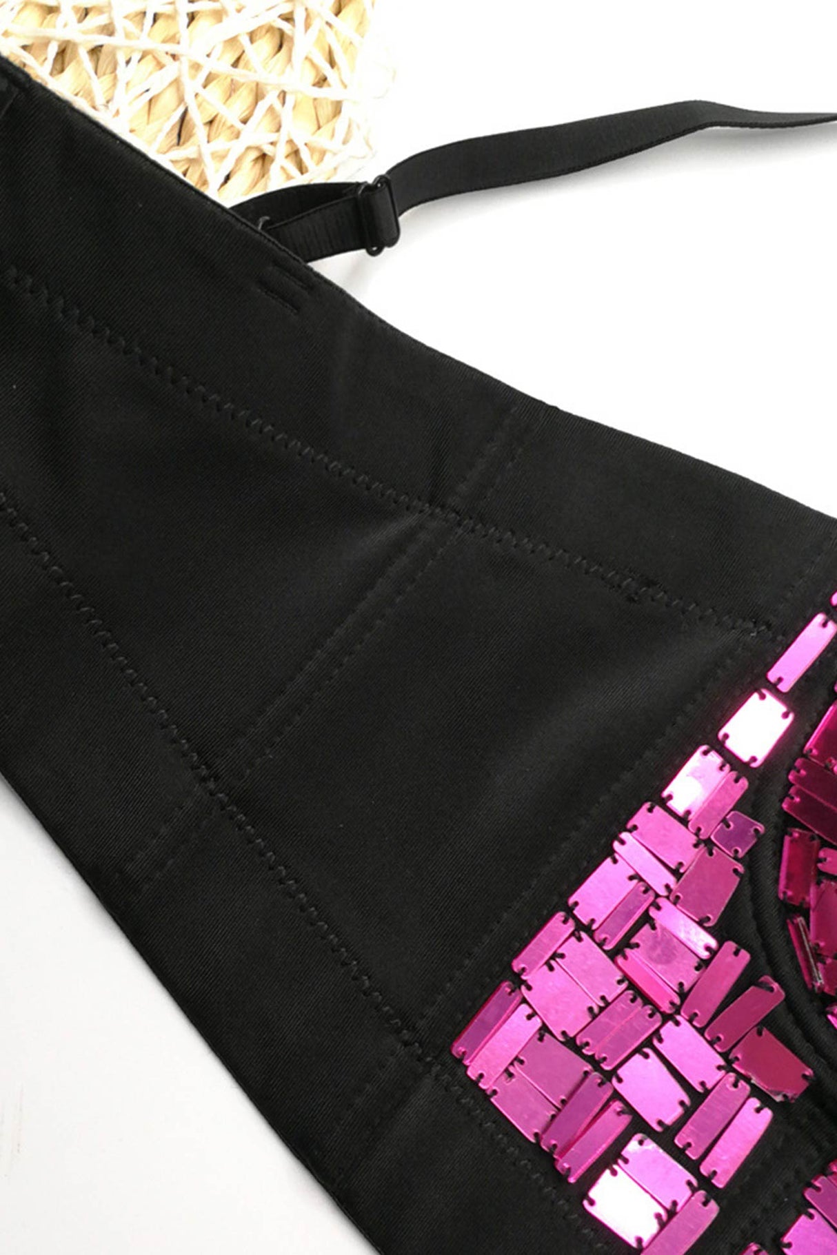 Glass Sequin Corset Cami Top