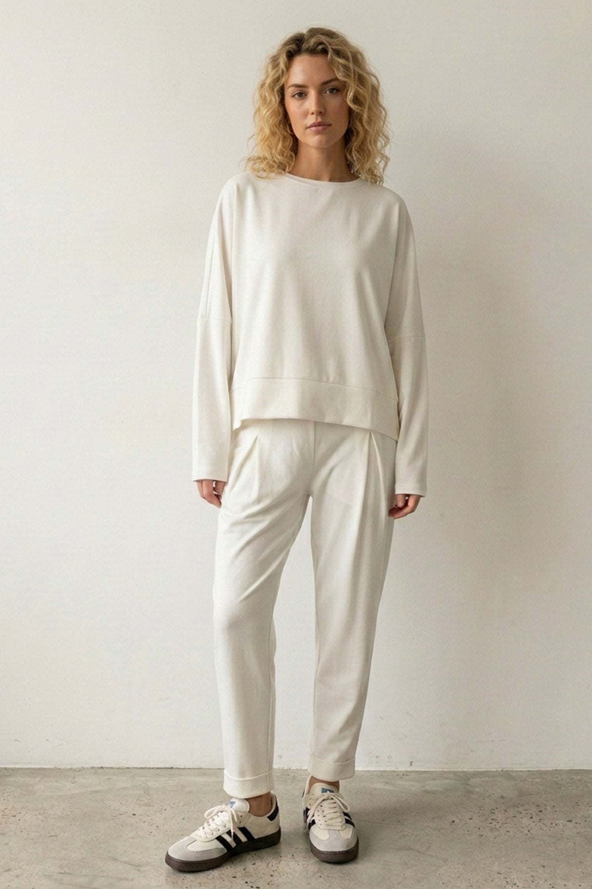 High Low Hem Sweatshirt Set