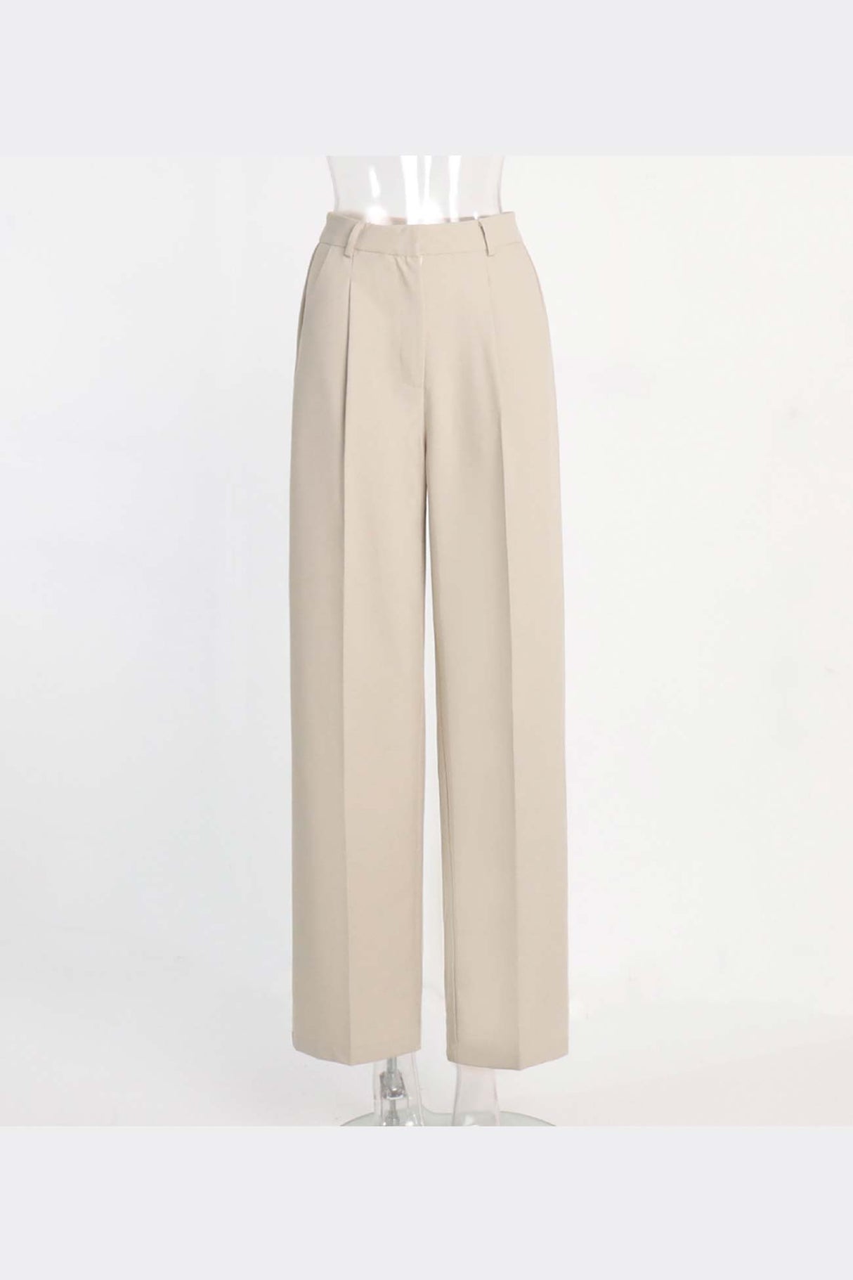 Arolora high-waisted-straight-cut-pants
