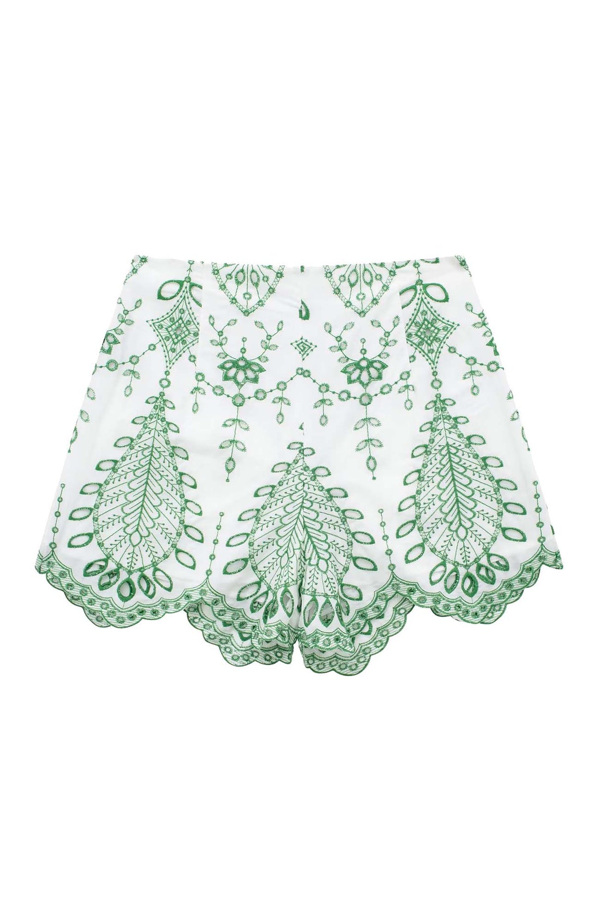 Hollow Embroidery V Neck Twisted Shorts Set