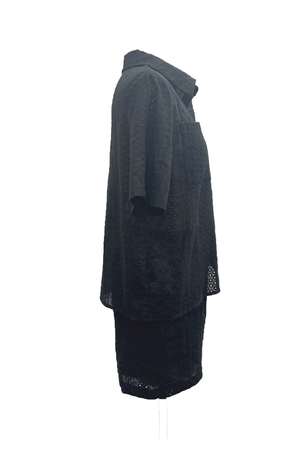 Arolora jacquard-hollow-out-shirt-suits