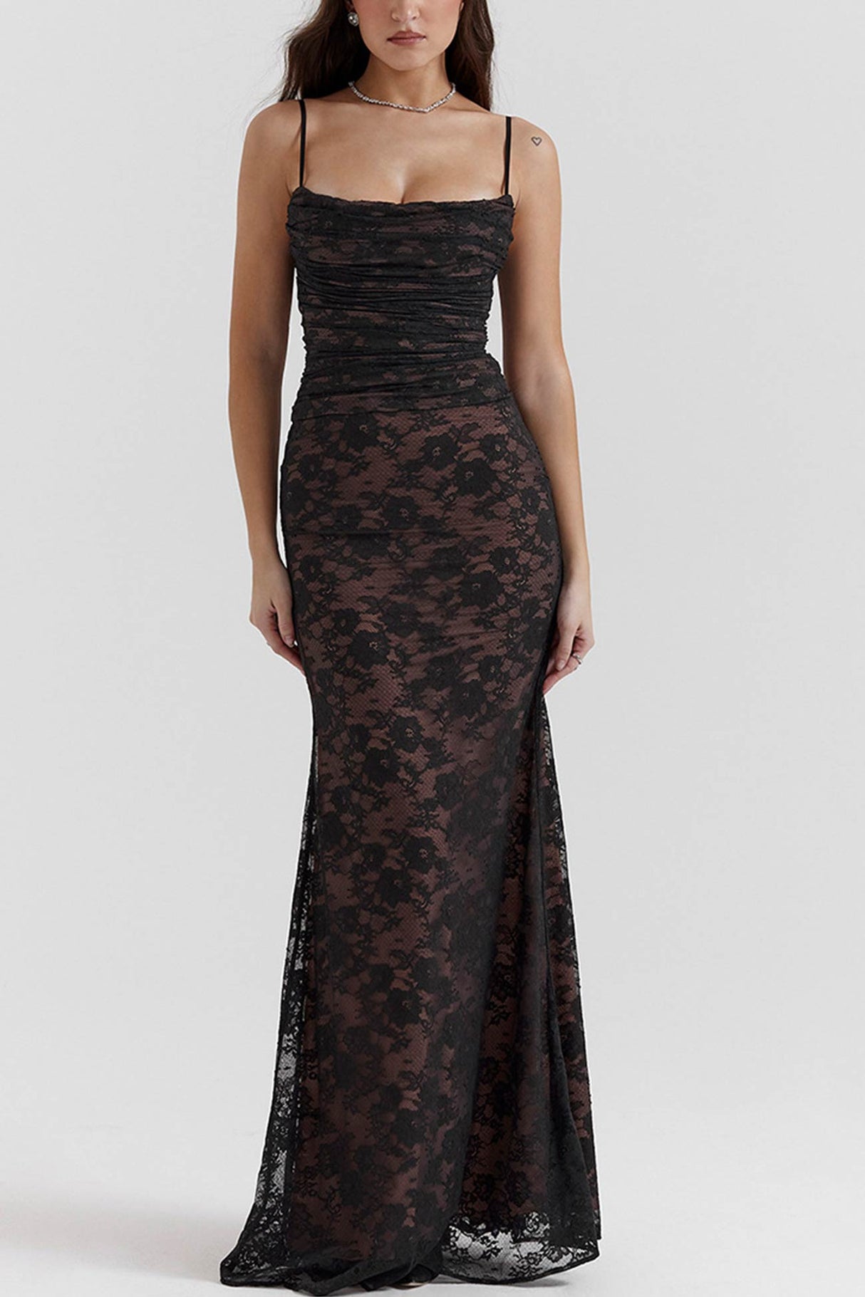 Arolora lace-fishtail-cami-dress-with-cover-up