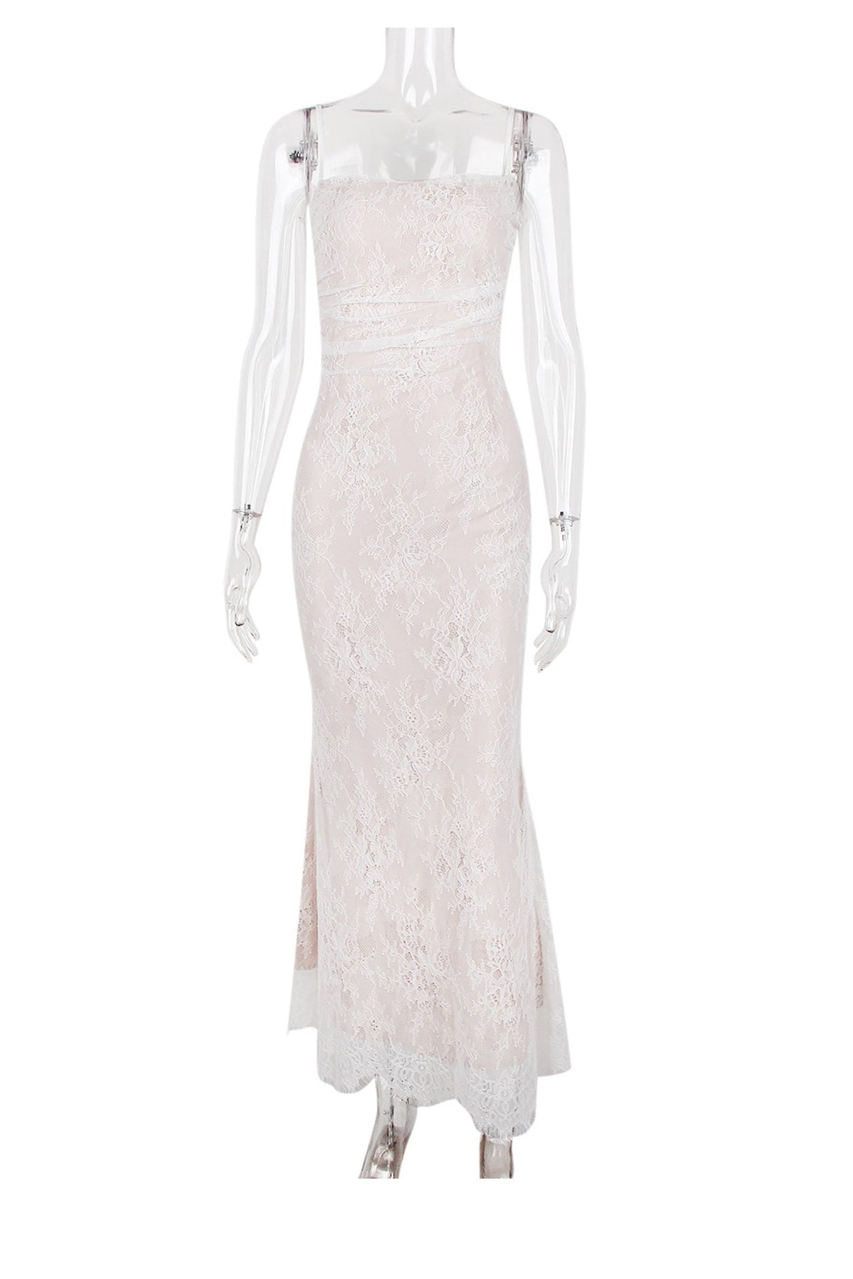 Arolora lace-fishtail-cami-dress-with-cover-up