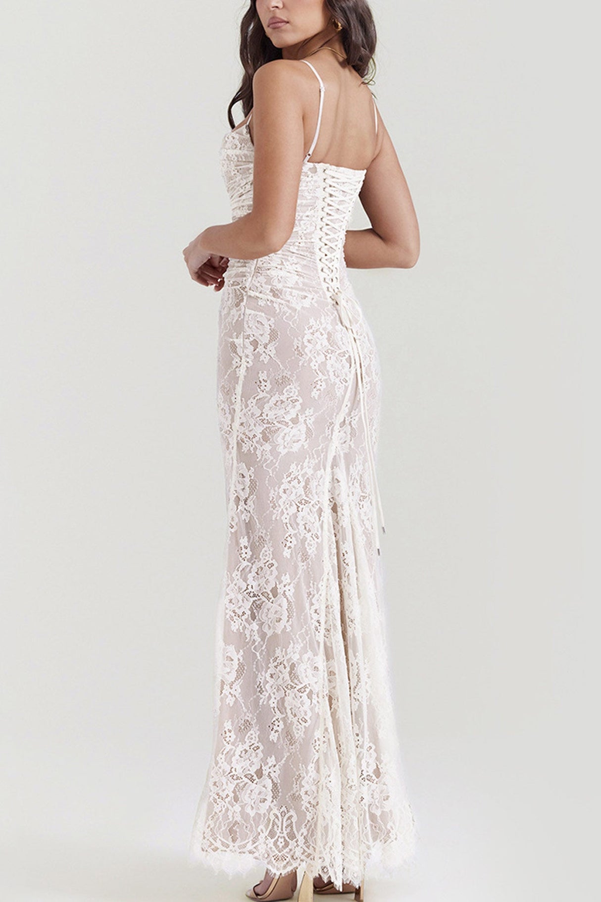 Arolora lace-fishtail-cami-dress-with-cover-up