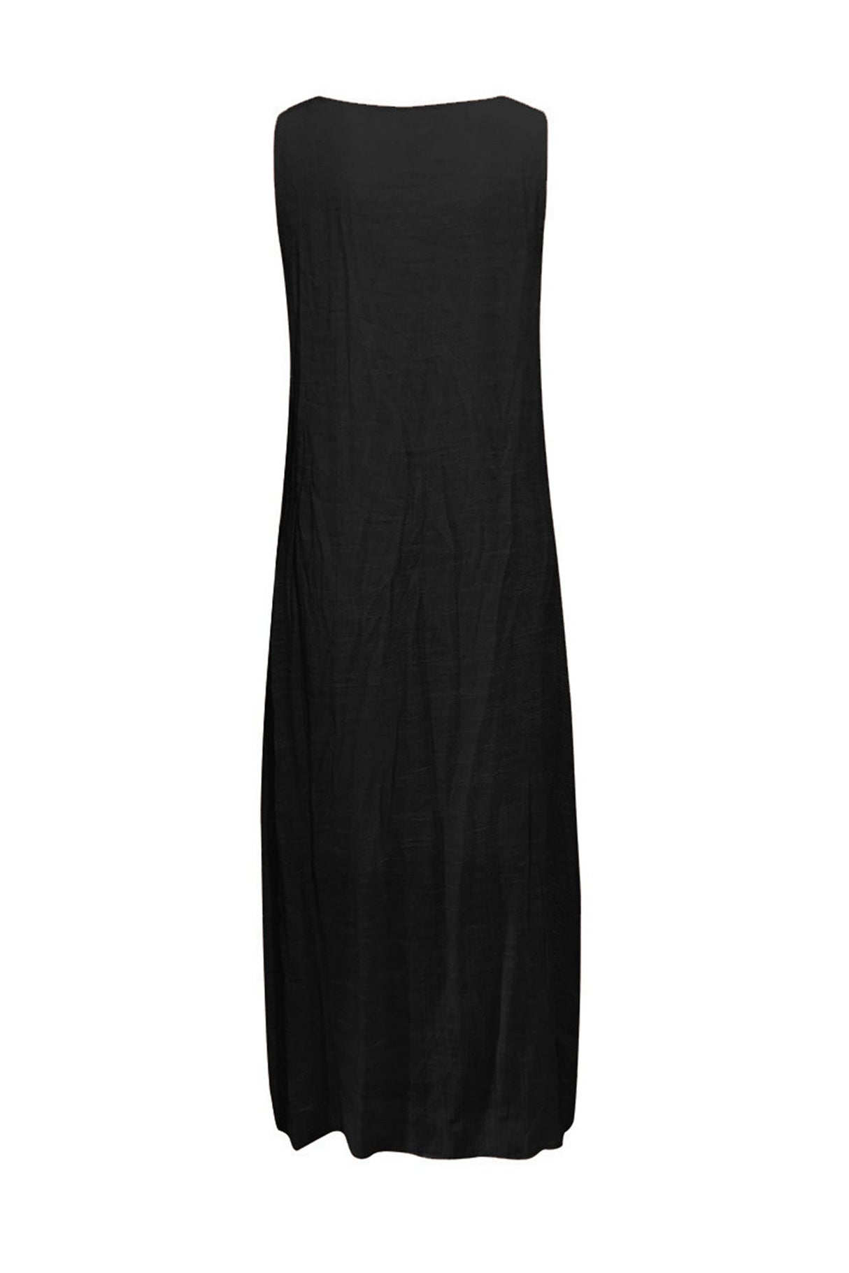 Arolora lace-v-neck-slit-tank-dress