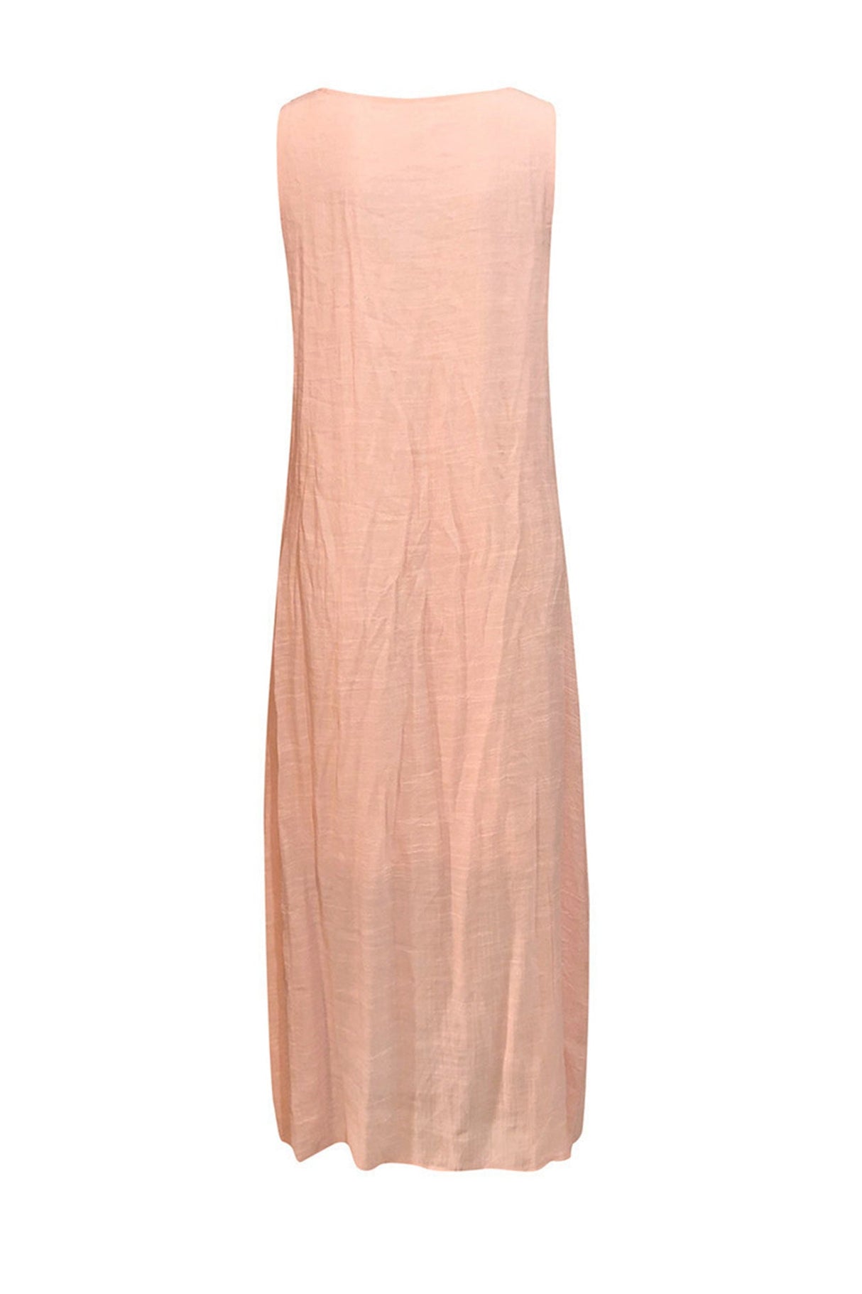 Arolora lace-v-neck-slit-tank-dress