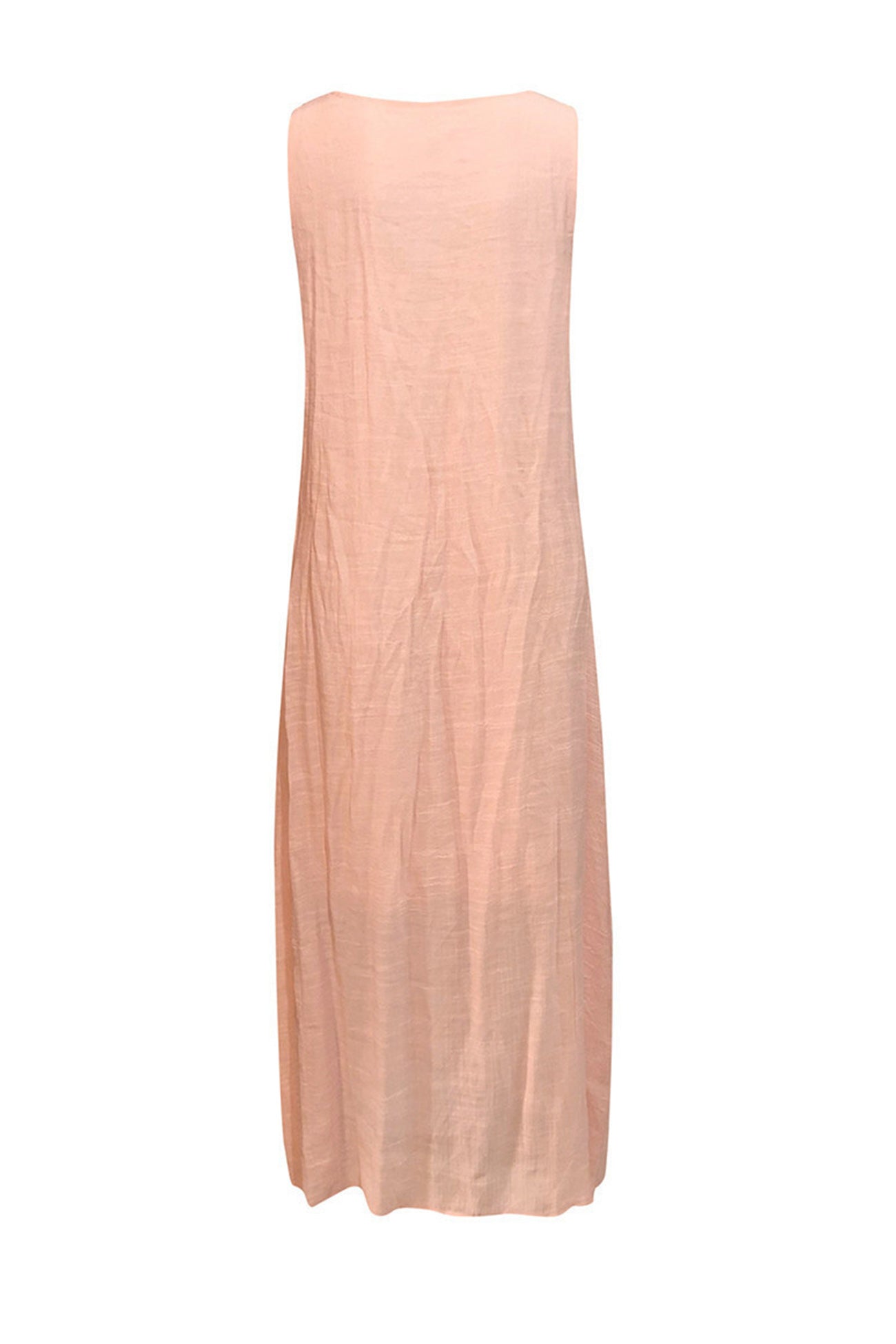 Arolora lace-v-neck-slit-tank-dress