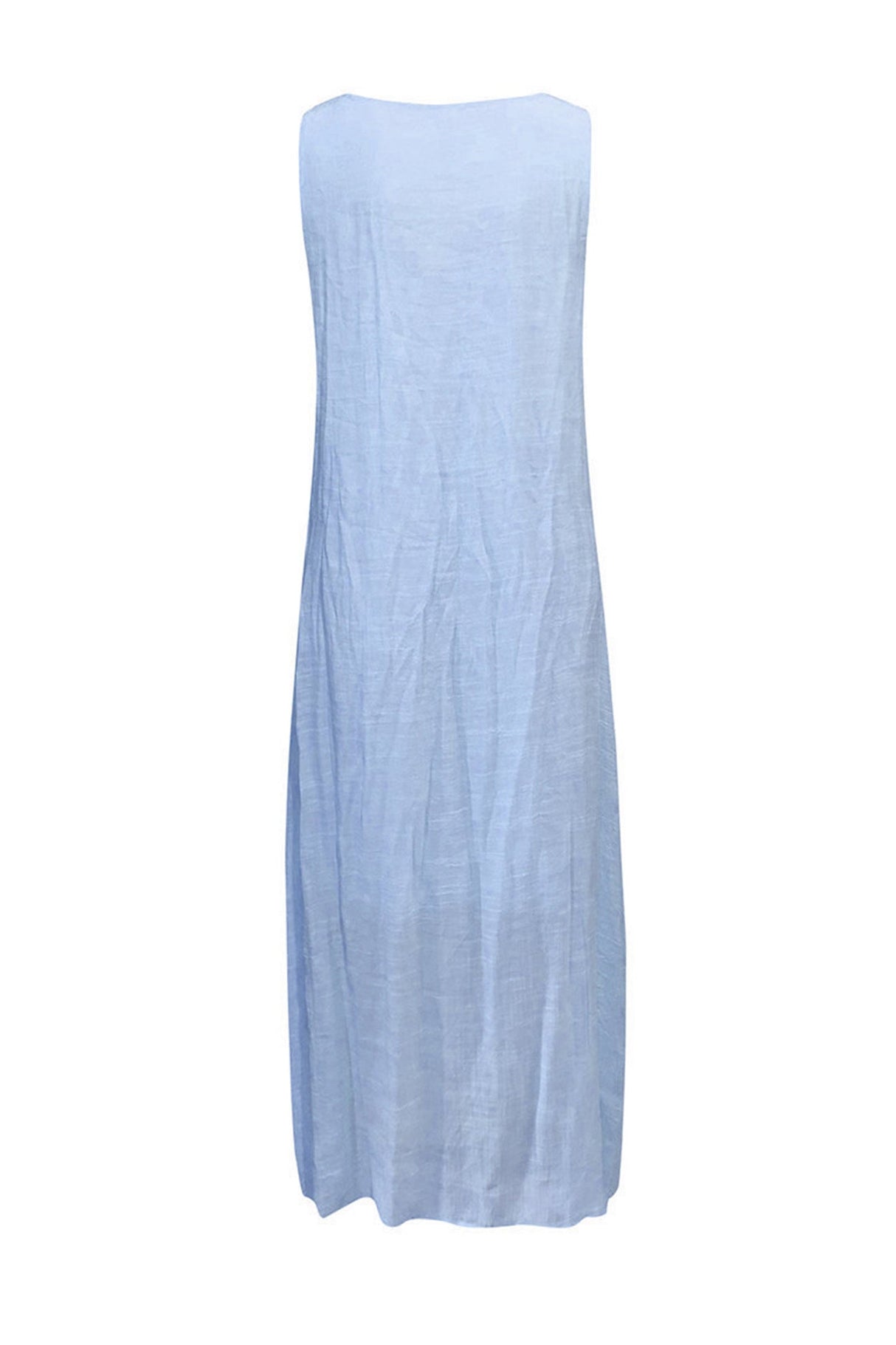 Arolora lace-v-neck-slit-tank-dress