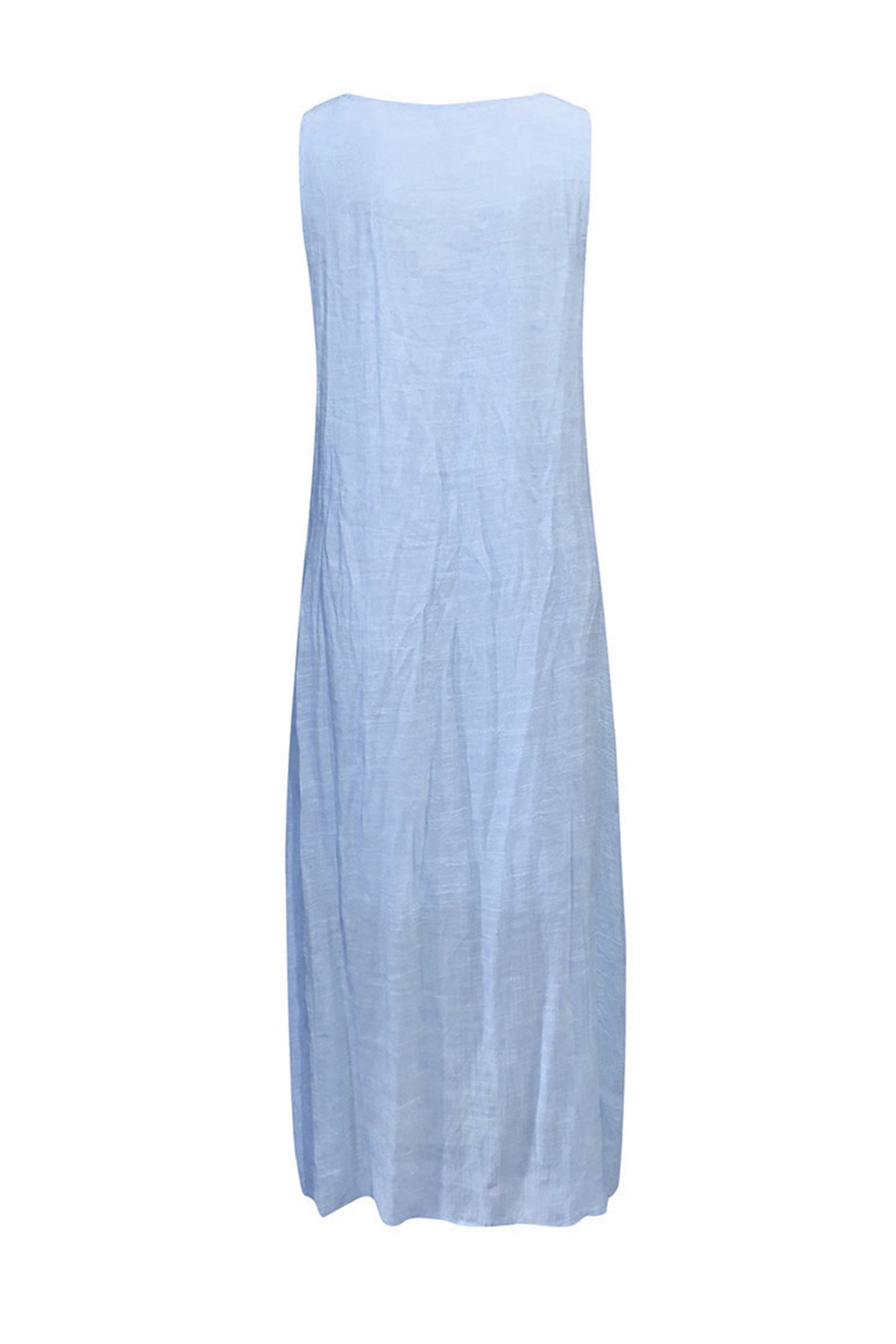 Arolora lace-v-neck-slit-tank-dress