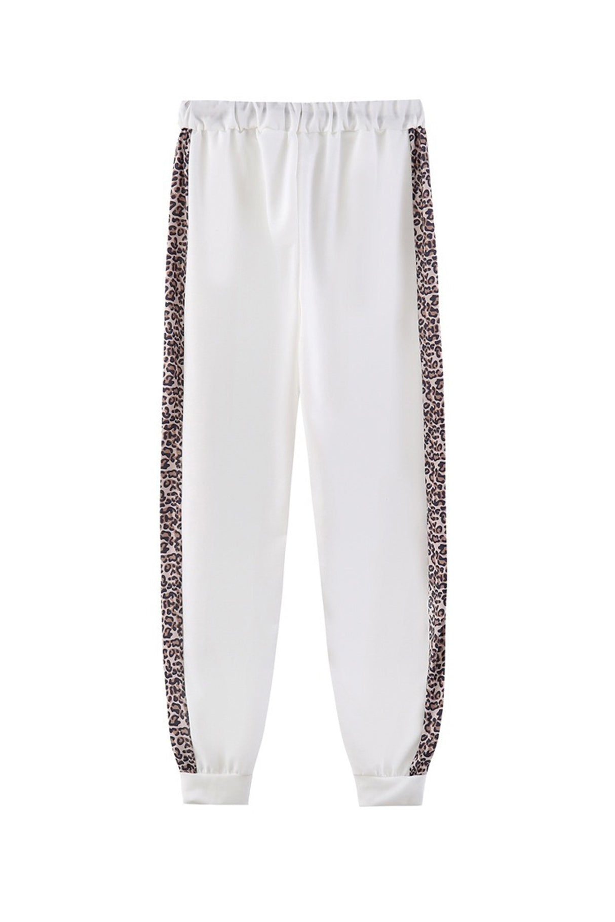 Leopard Patchwork Zip-up Hoodie Suits