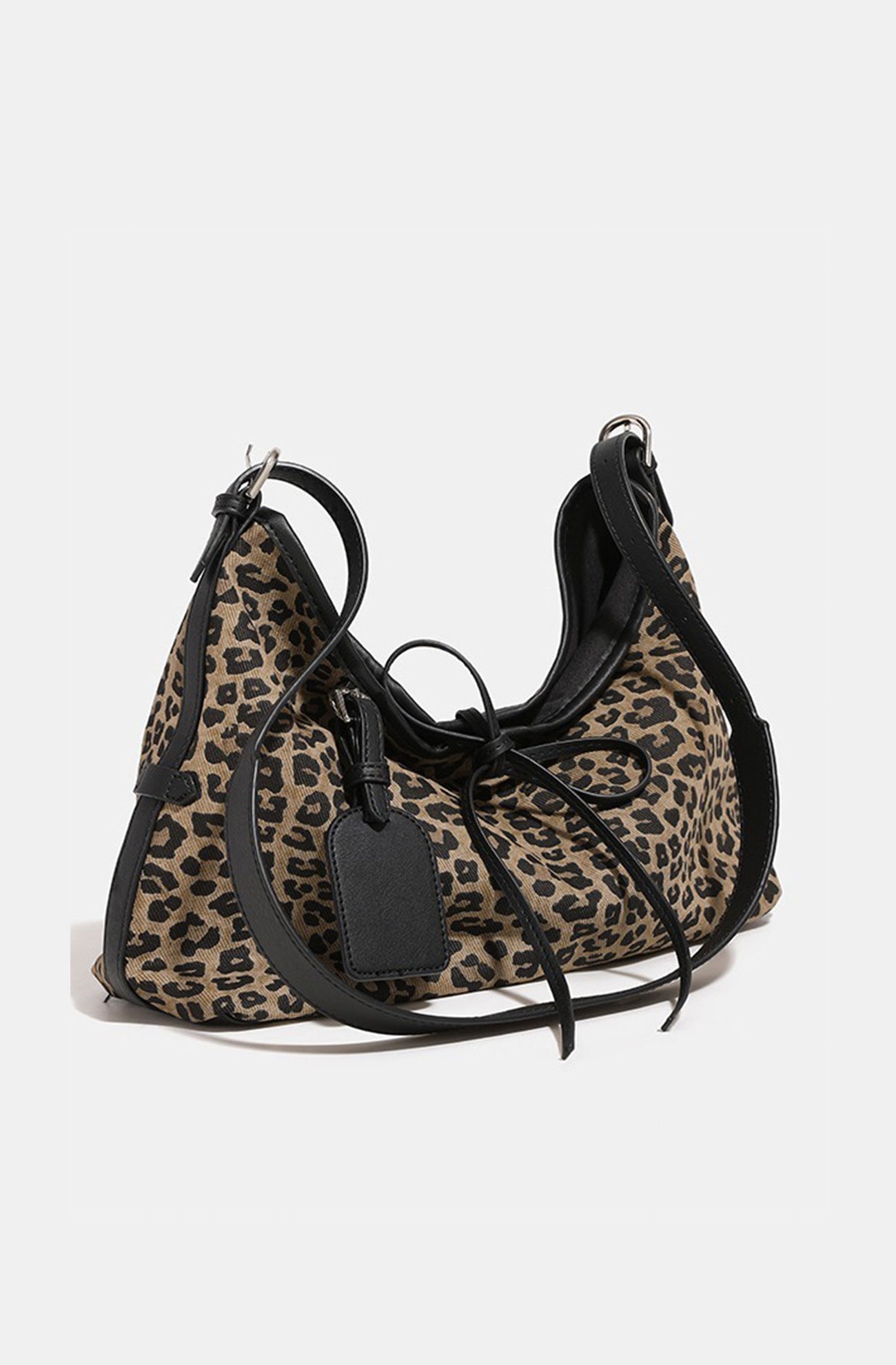 Leopard Print Boho Shoulder Bag