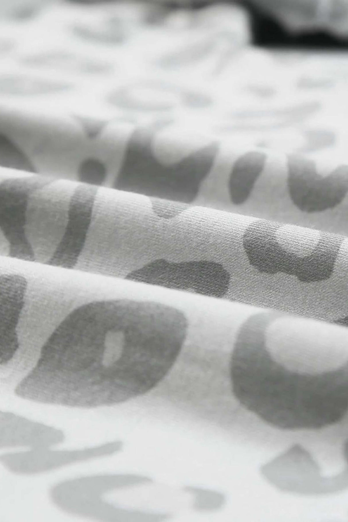 Arolora Leopard Print V Neck Long Sleeve Loungewear