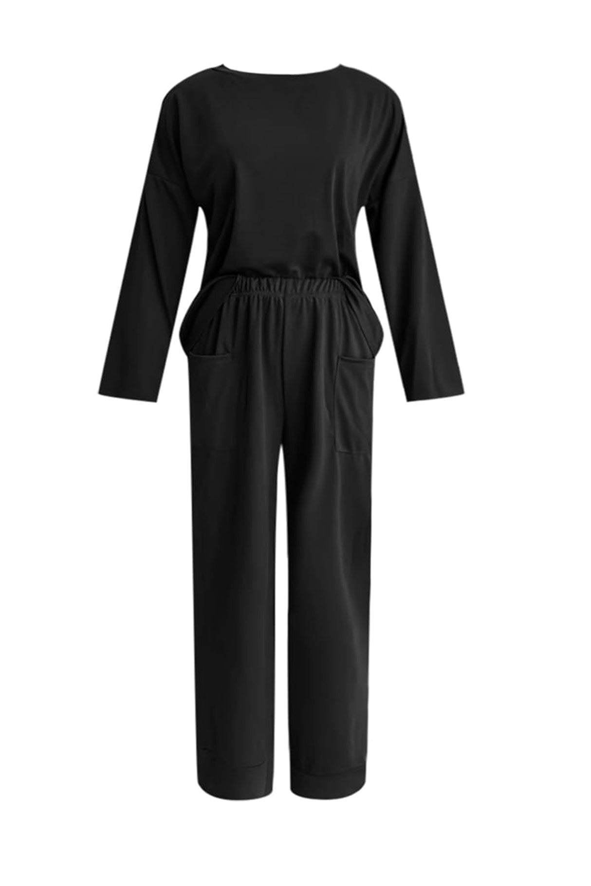 Arolora Long Sleeve Pullover Harem Pants Set