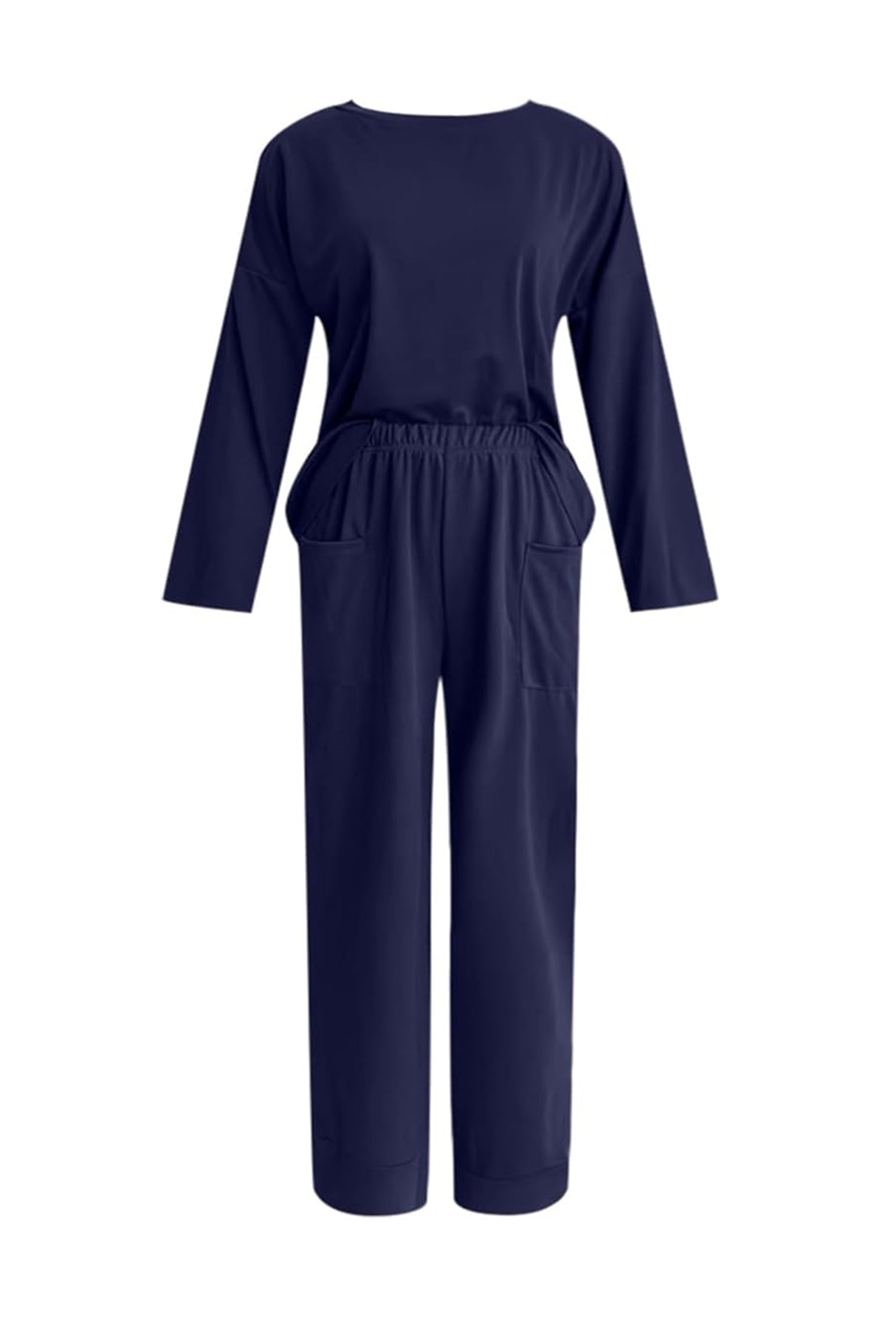 Arolora Long Sleeve Pullover Harem Pants Set