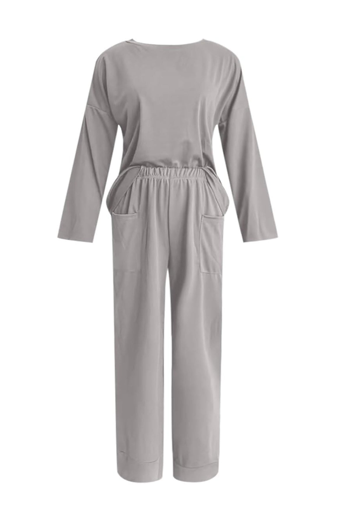 Arolora Long Sleeve Pullover Harem Pants Set