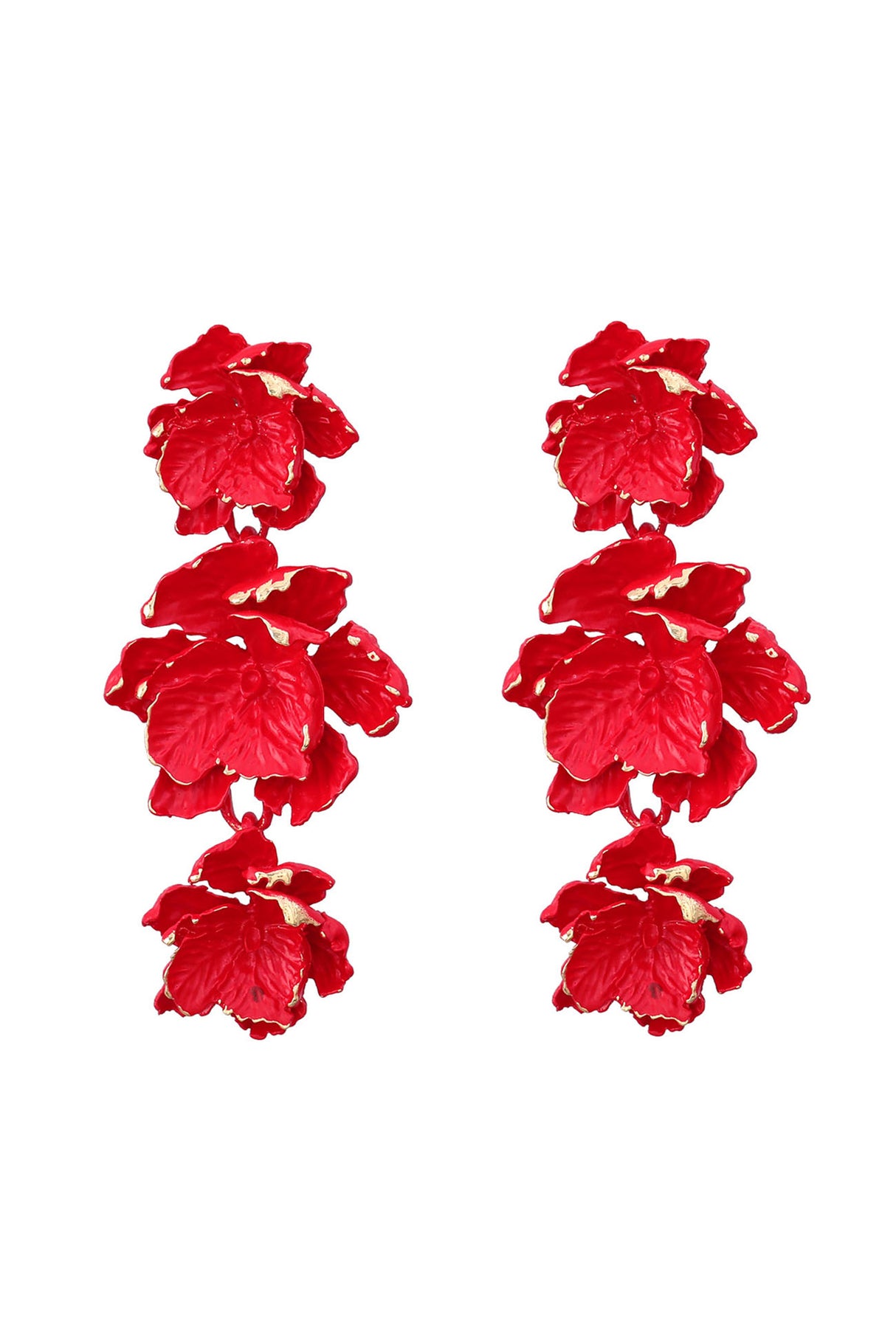 Multi-layer Flower Stud Earrings