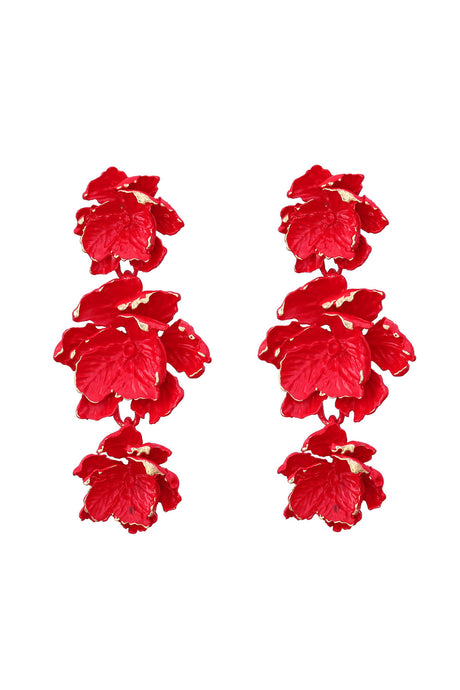 Multi-layer Flower Stud Earrings