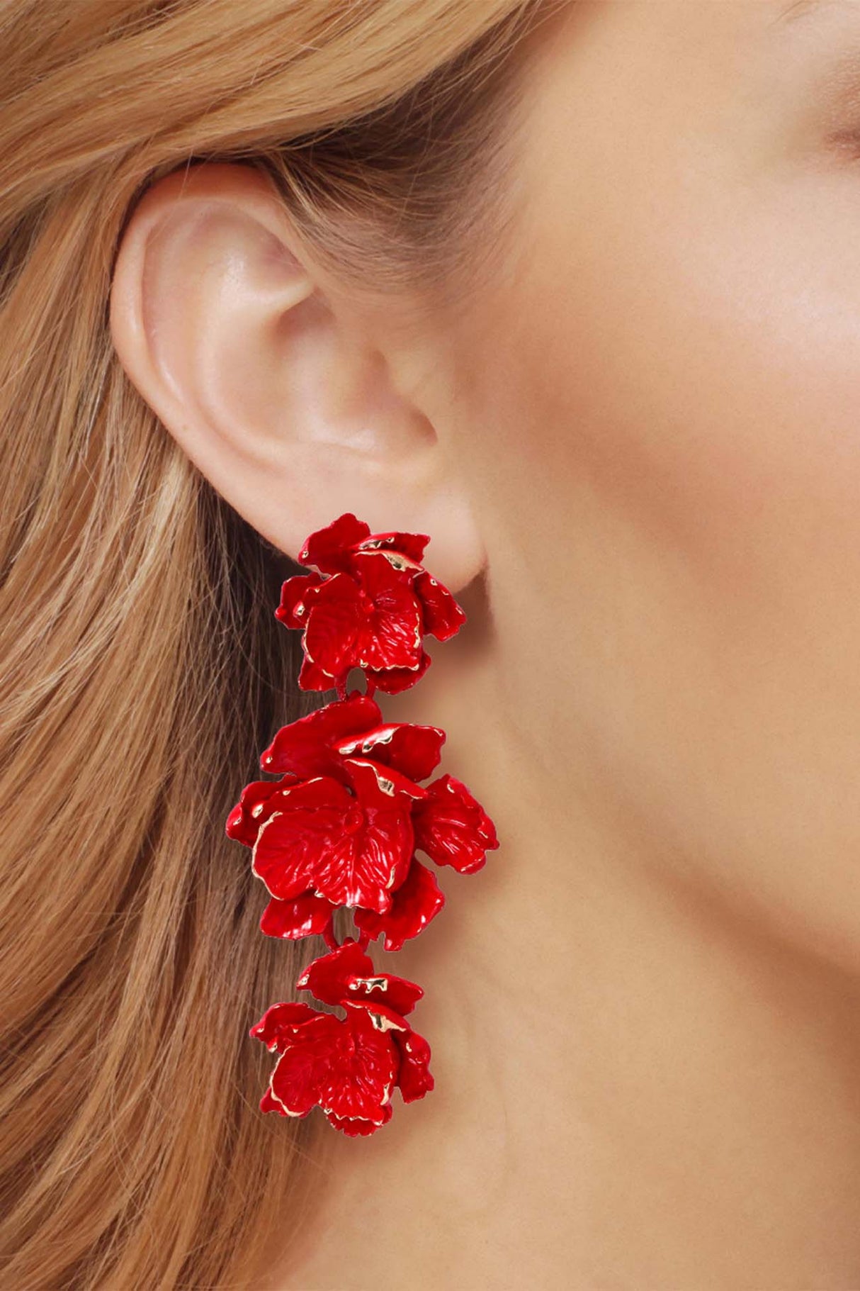 Multi-layer Flower Stud Earrings