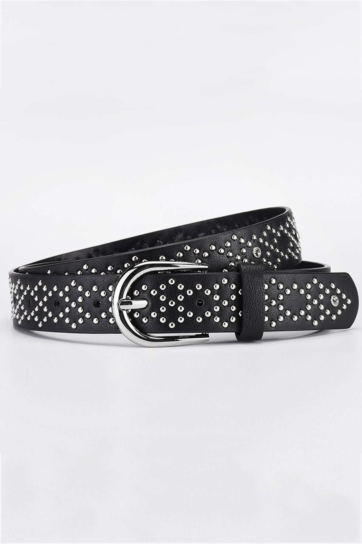 PU Leather Rivet Belt