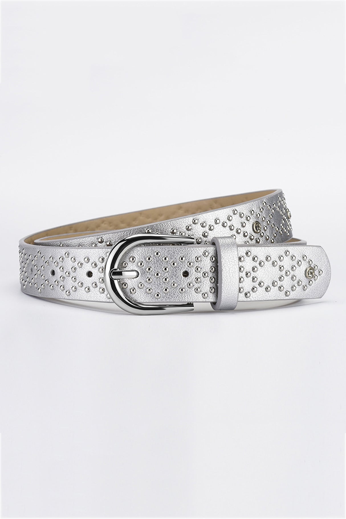 PU Leather Rivet Belt