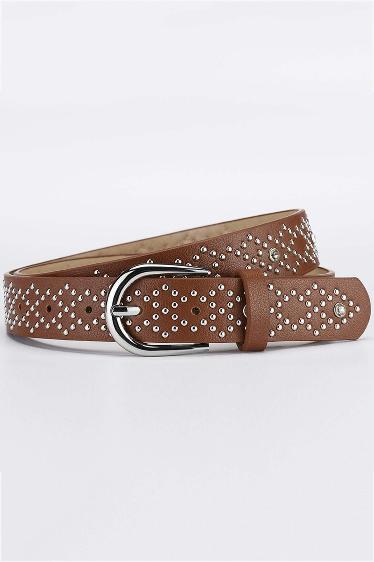 PU Leather Rivet Belt