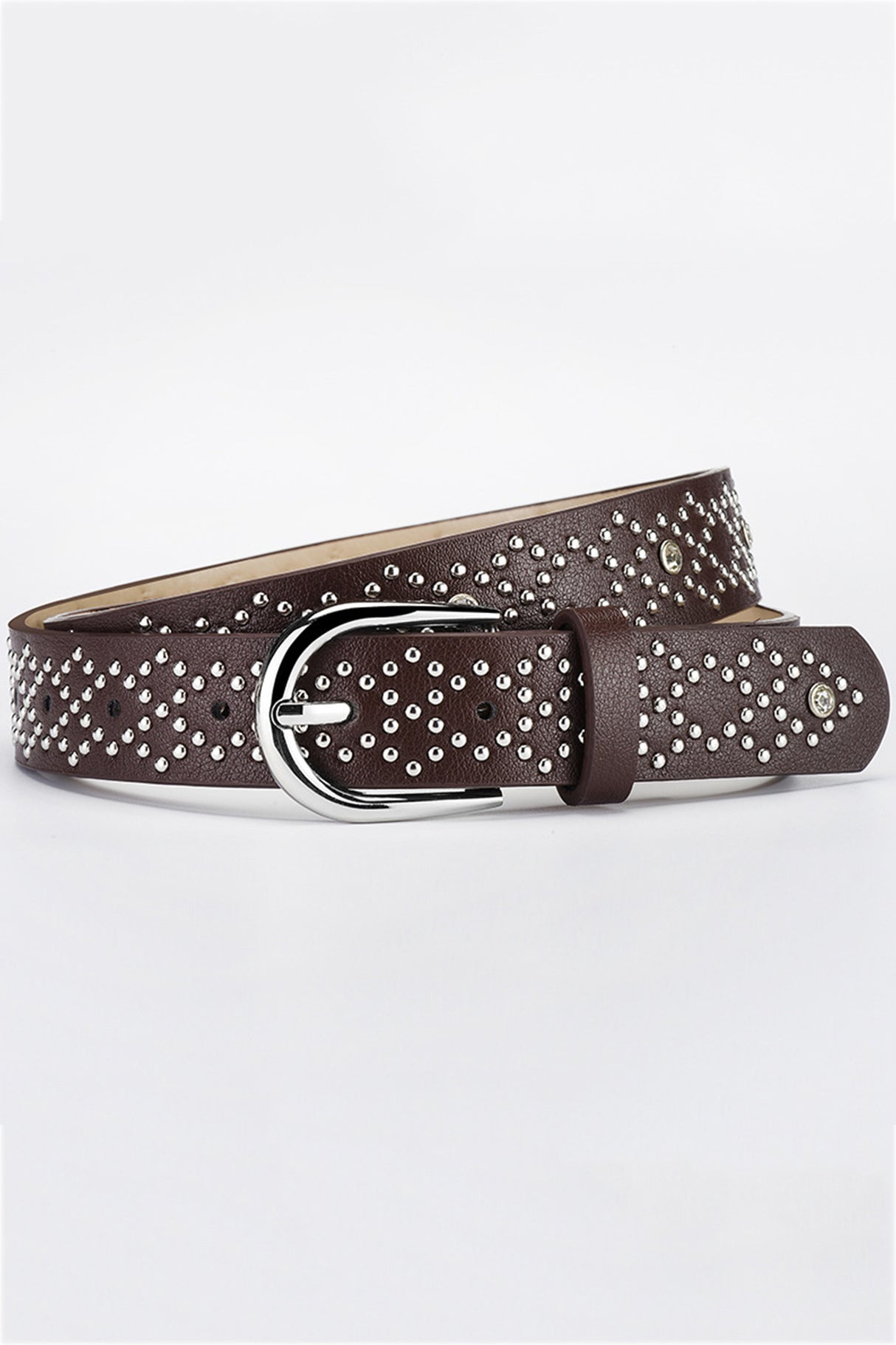 PU Leather Rivet Belt