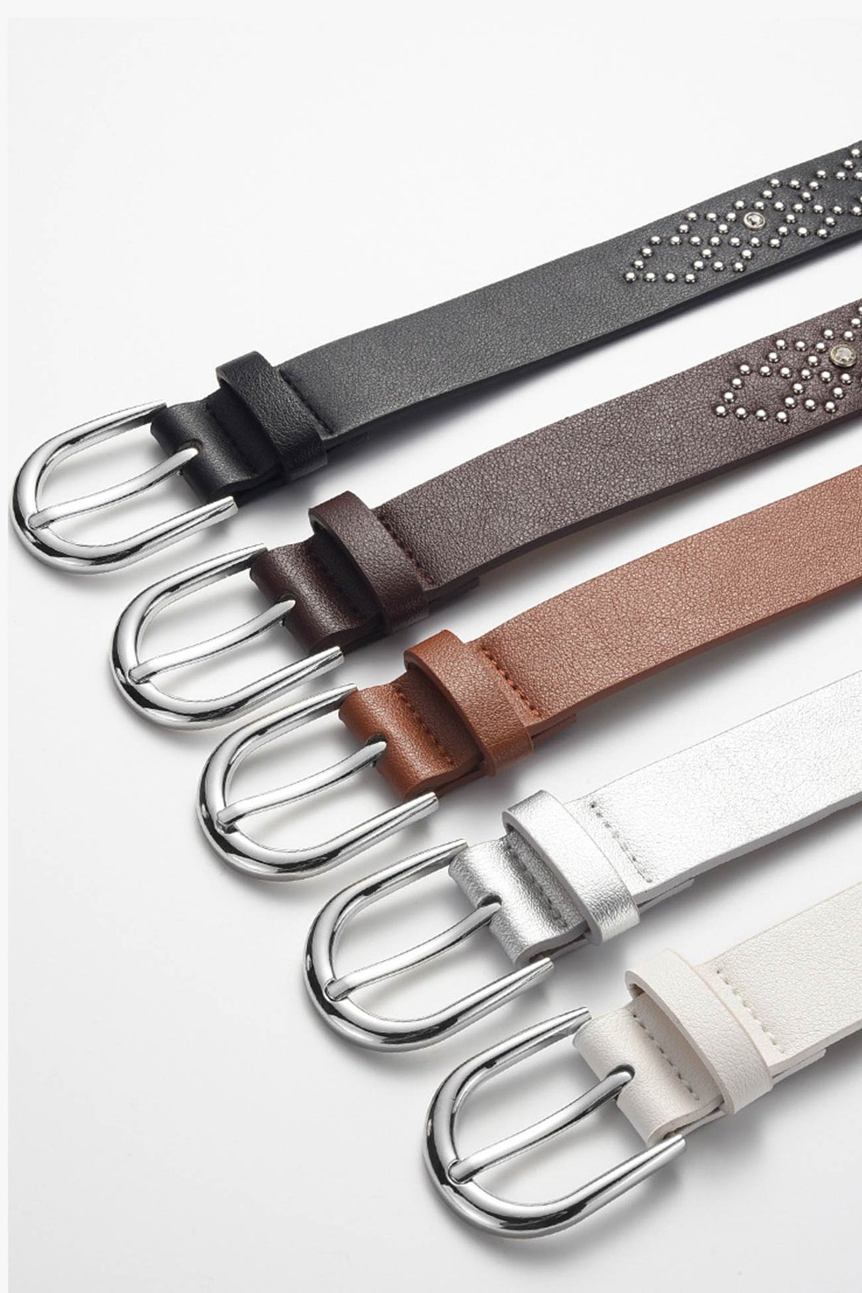 PU Leather Rivet Belt