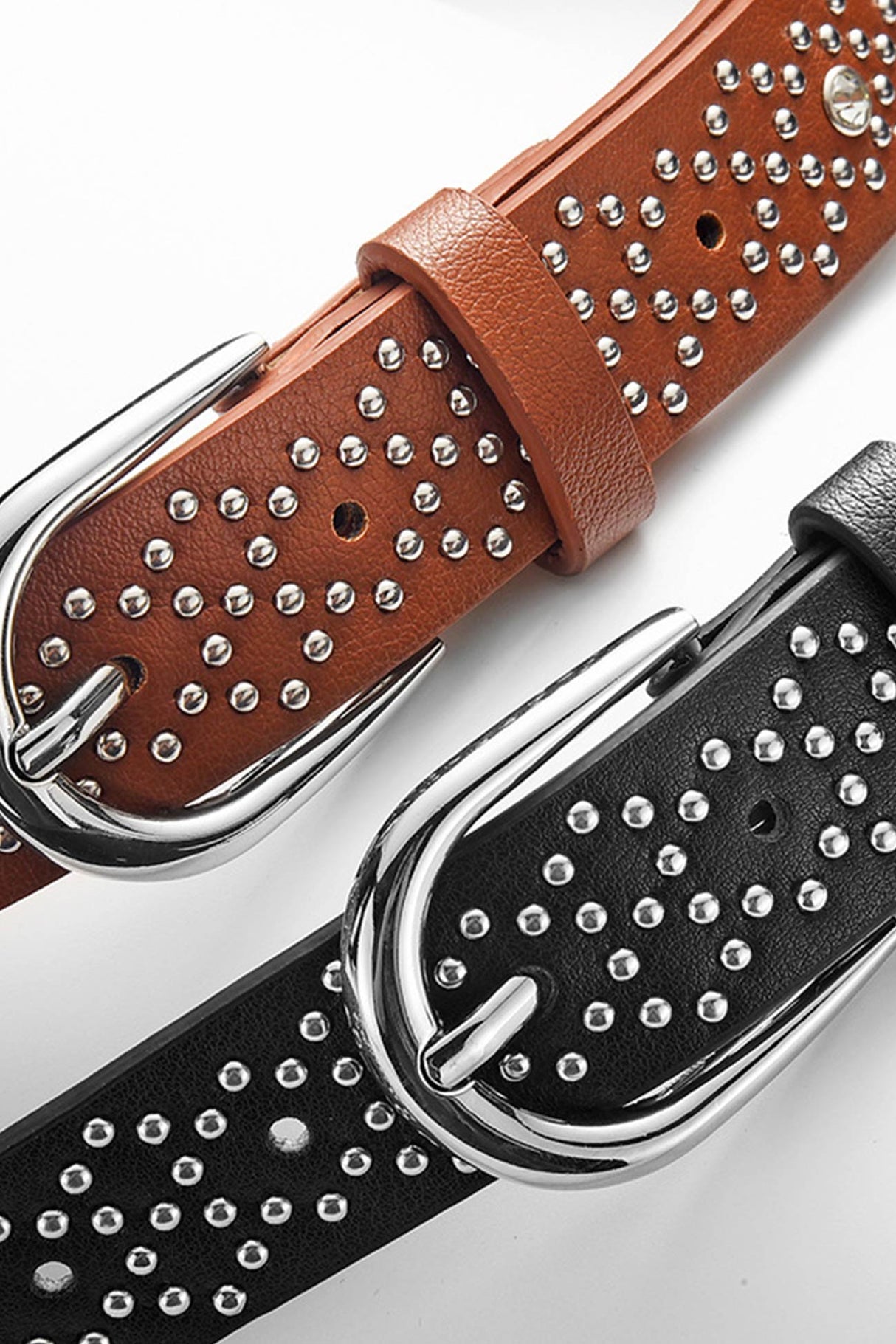 PU Leather Rivet Belt