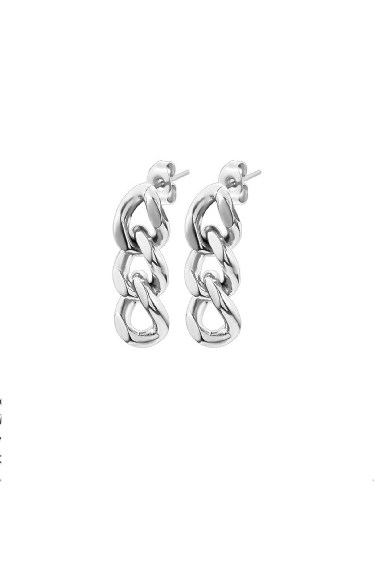 Punk Cuban Chain Earrings