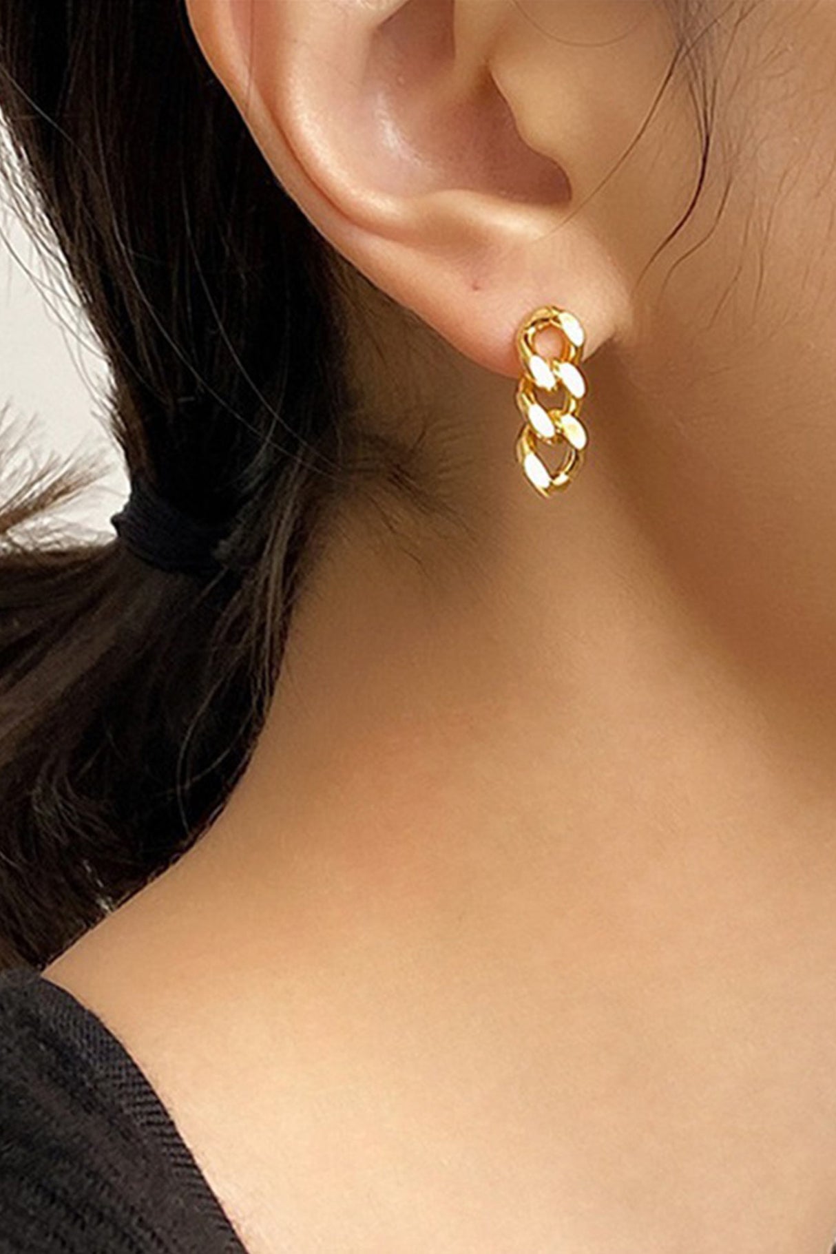 Punk Cuban Chain Earrings