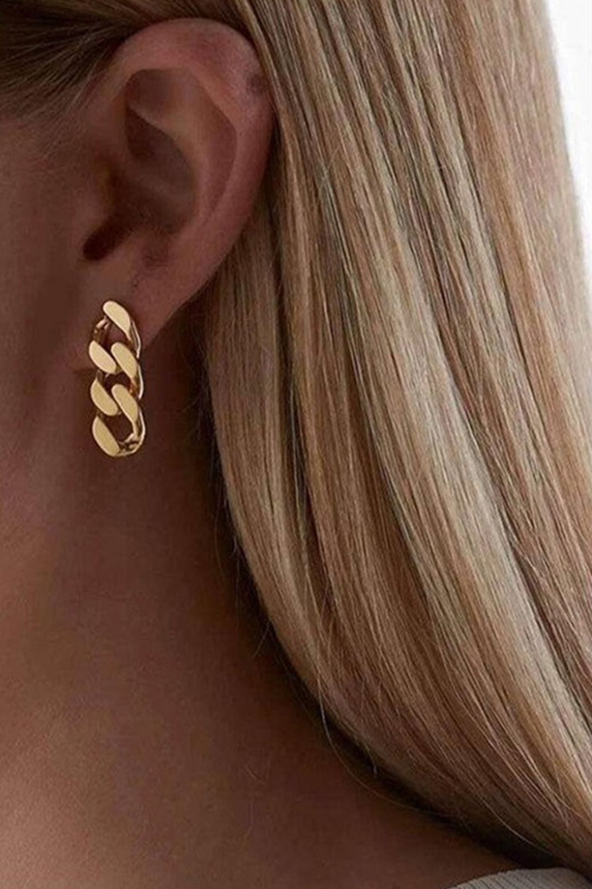 Punk Cuban Chain Earrings