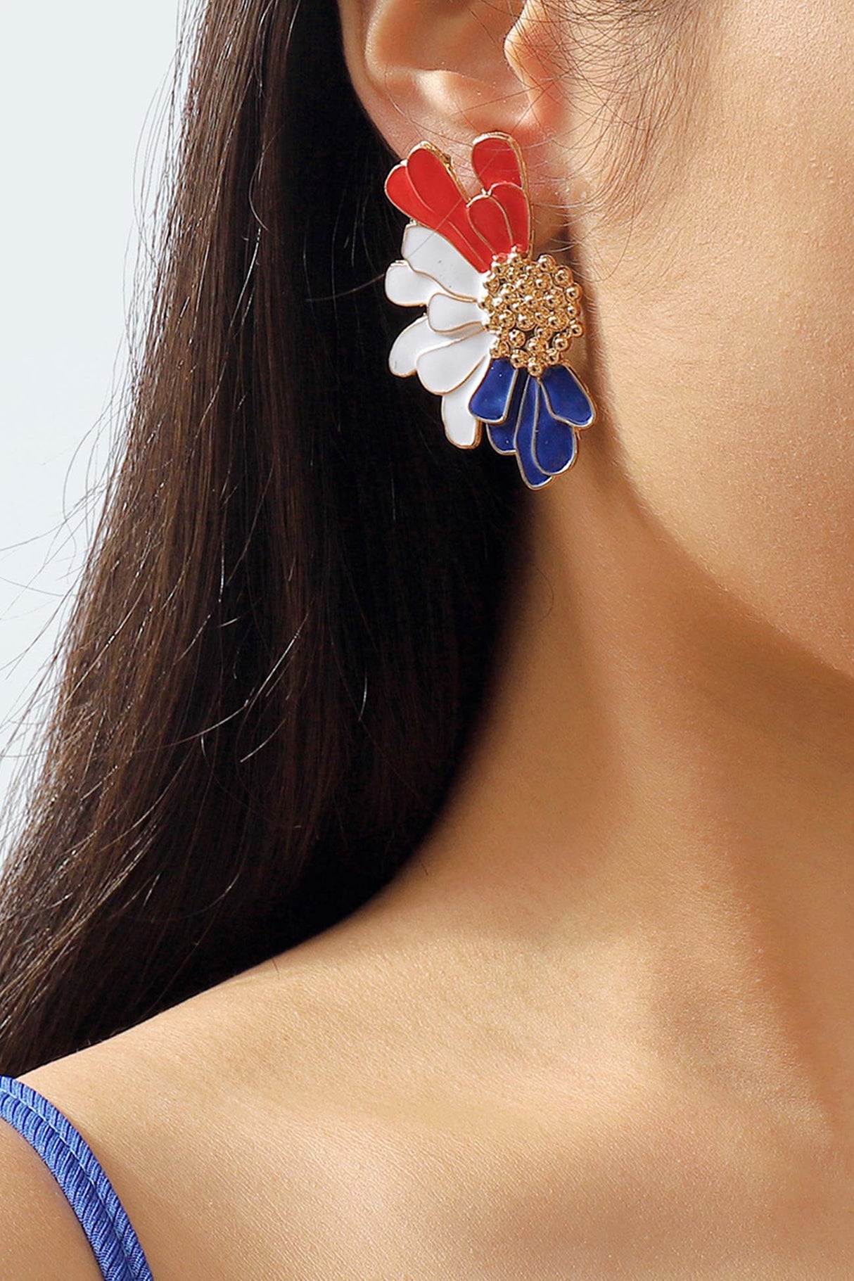 Retro Alloy Flower Stud Earrings