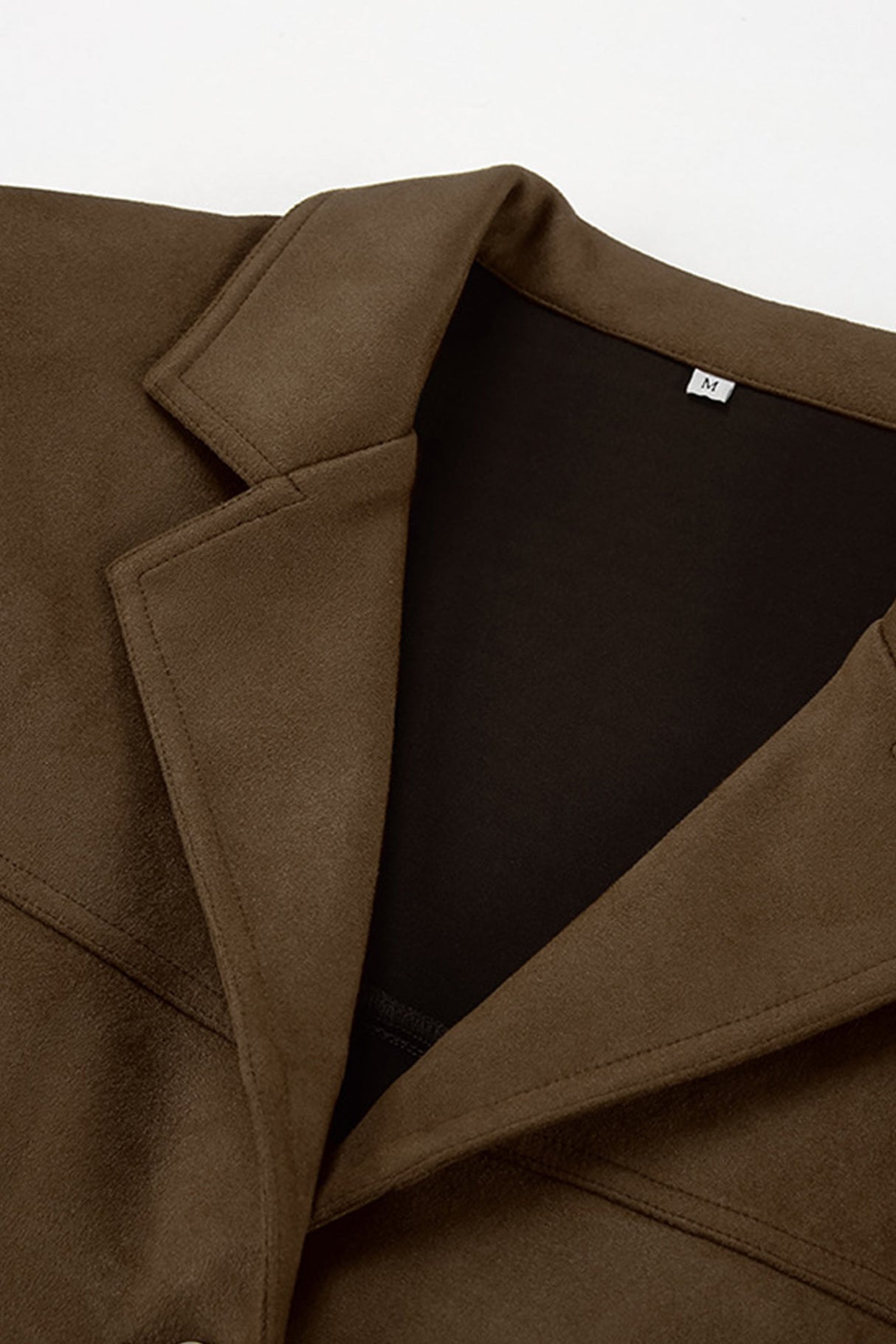 Retro Brown Suede Blazer