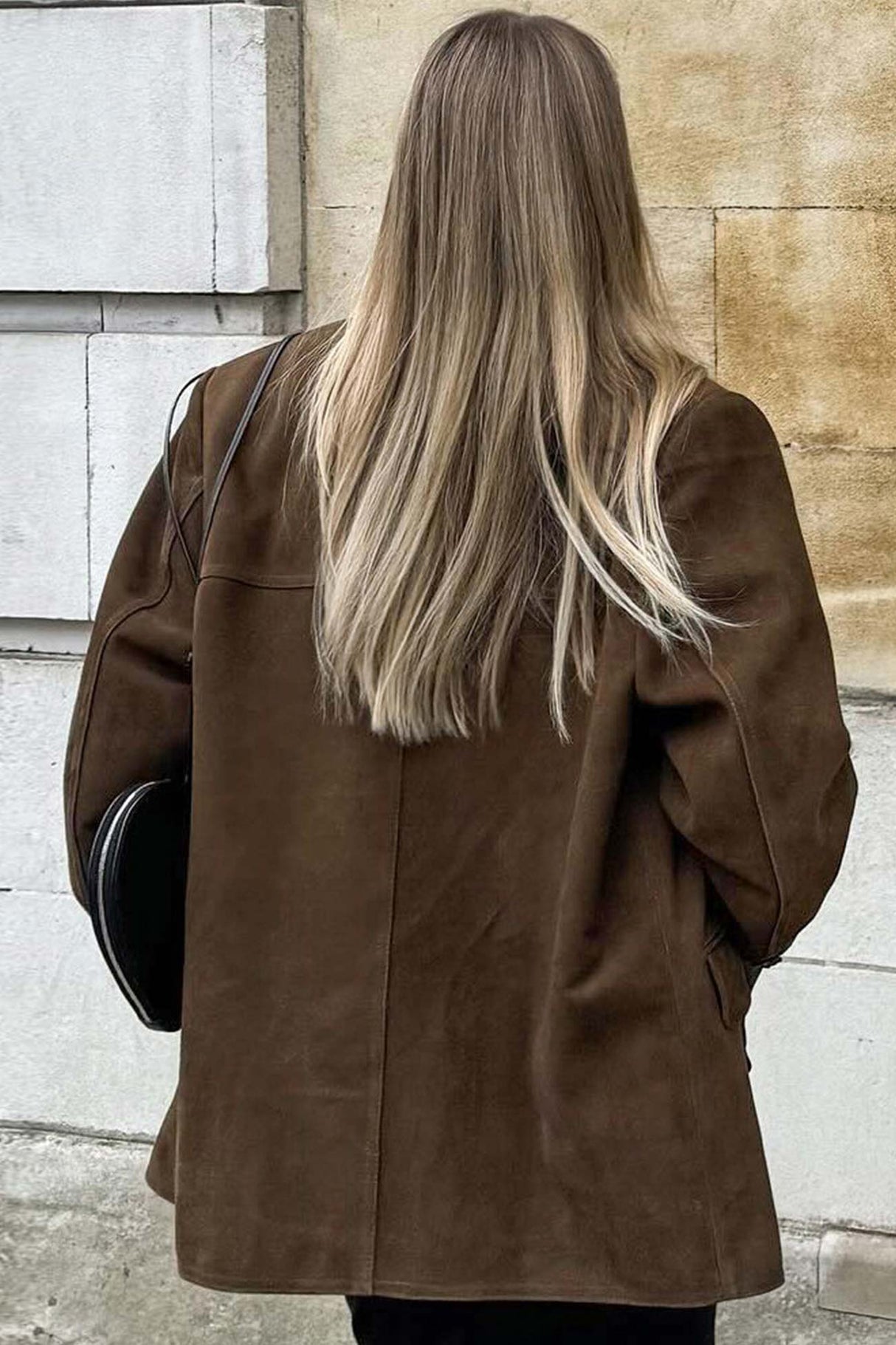 Retro Brown Suede Blazer
