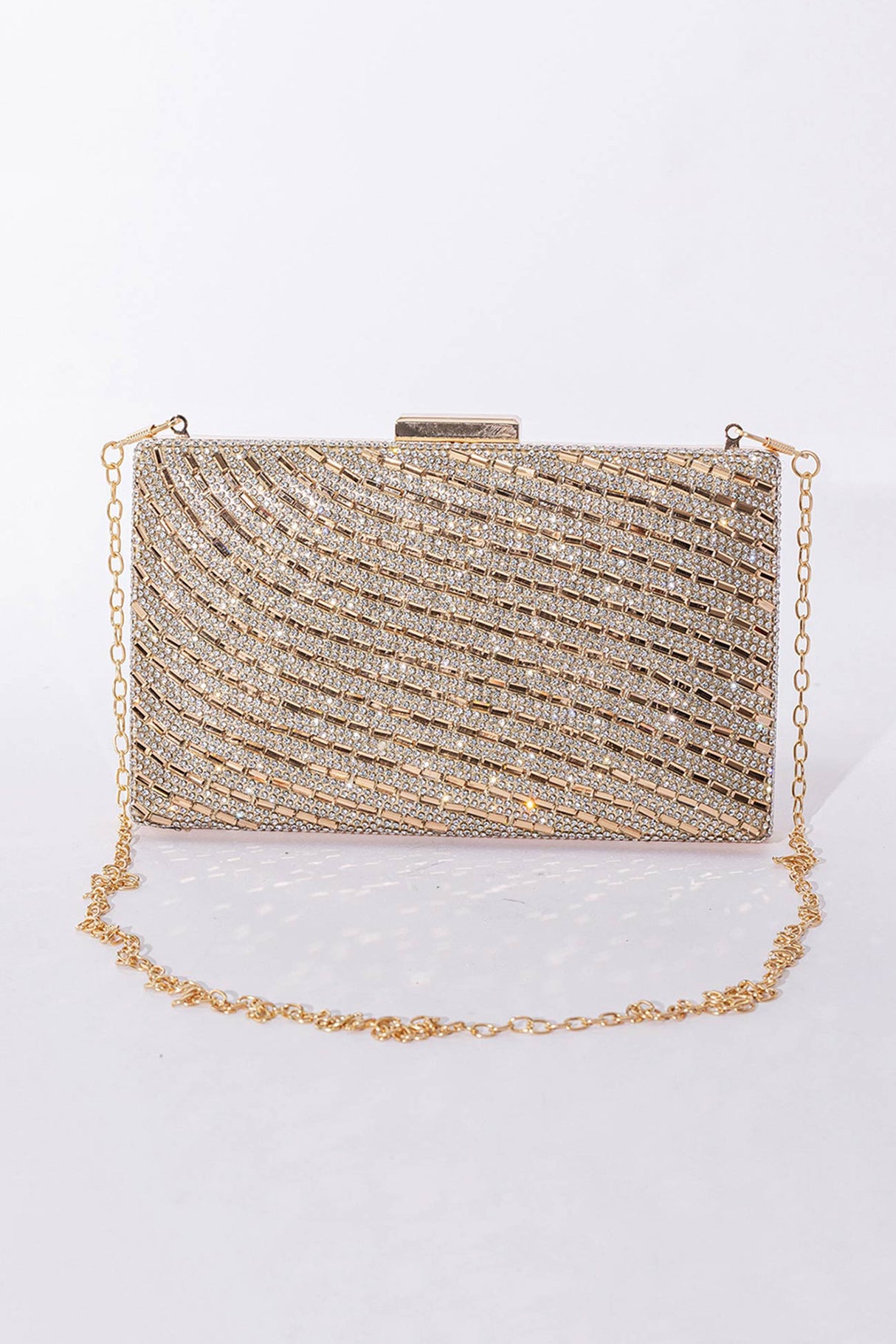 Rhinestone Chain Crossbody Bag