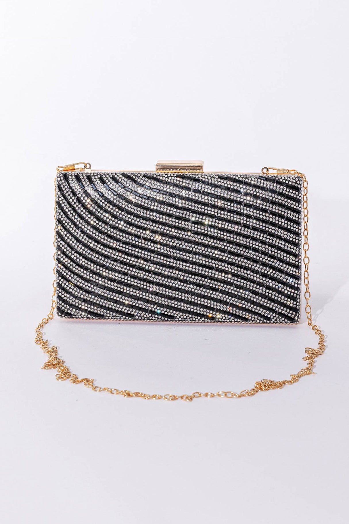 Rhinestone Chain Crossbody Bag