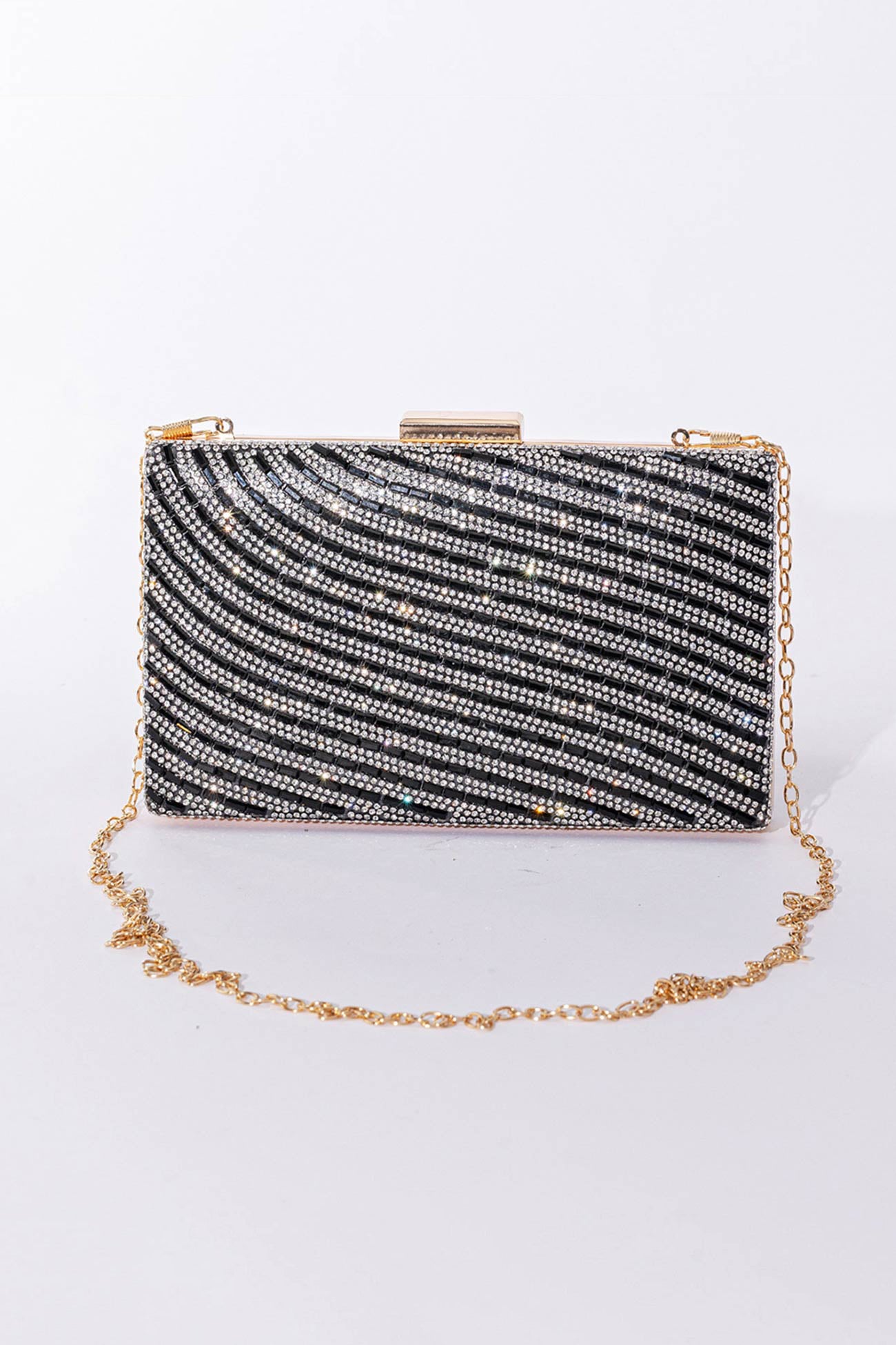 Rhinestone Chain Crossbody Bag
