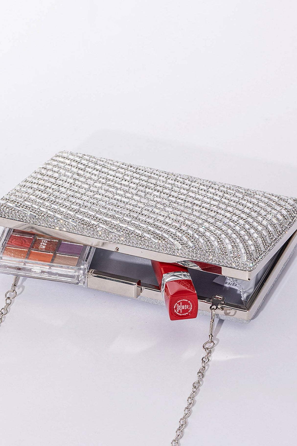Rhinestone Chain Crossbody Bag