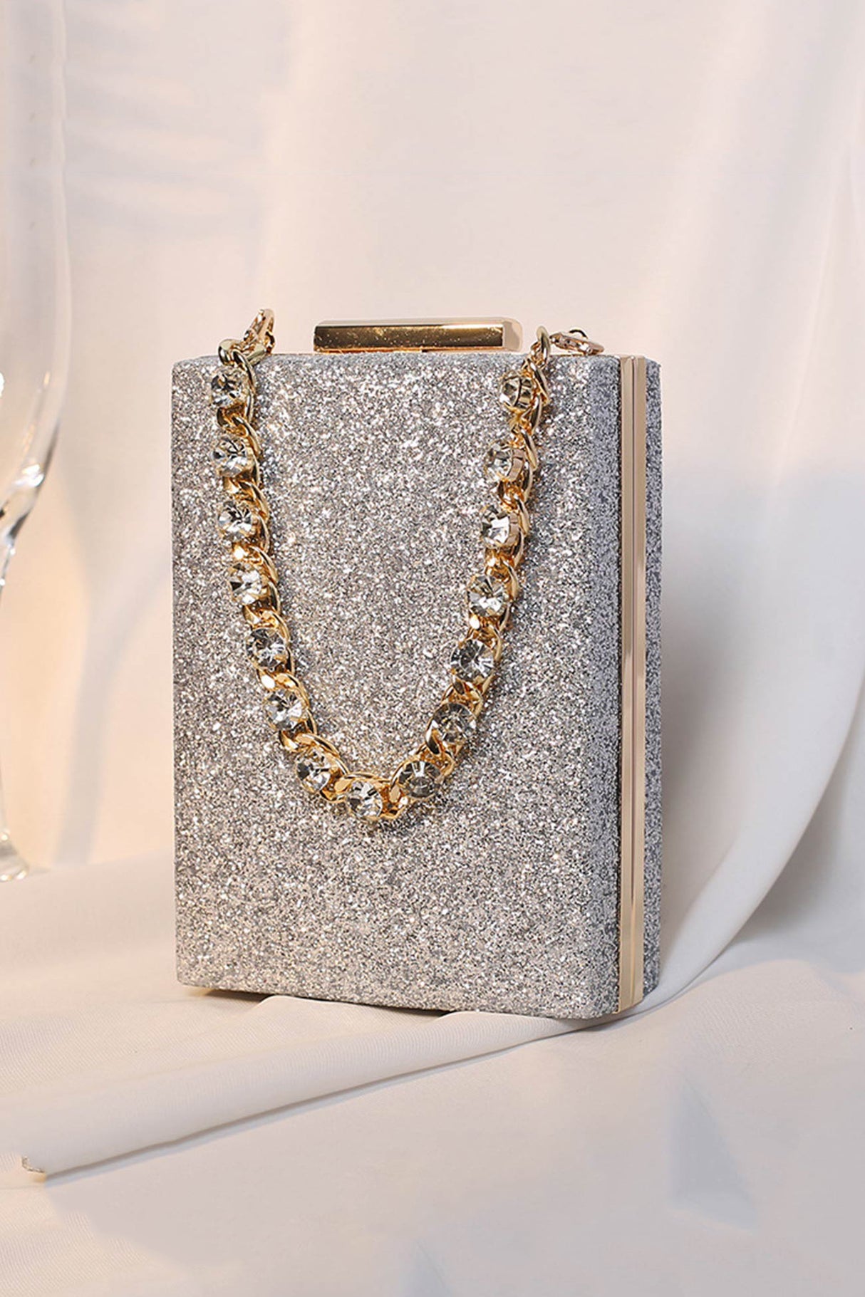Rhinestone Chain Glitter Handbag