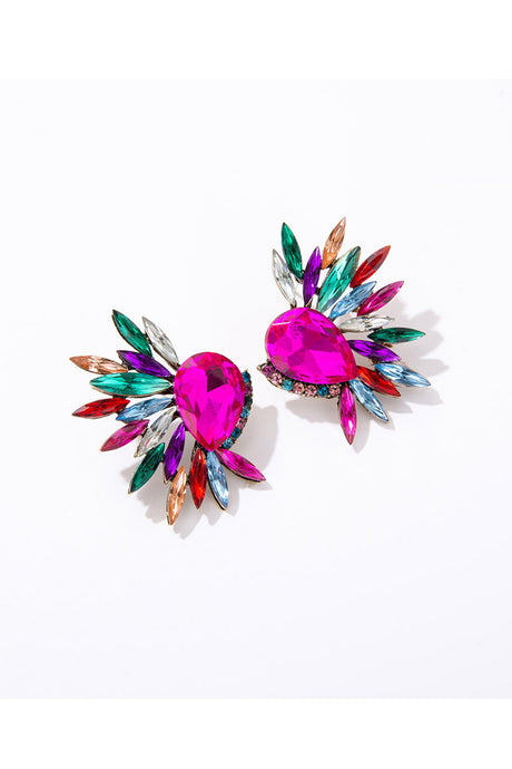 Rhinestone Wing Shape Earrings