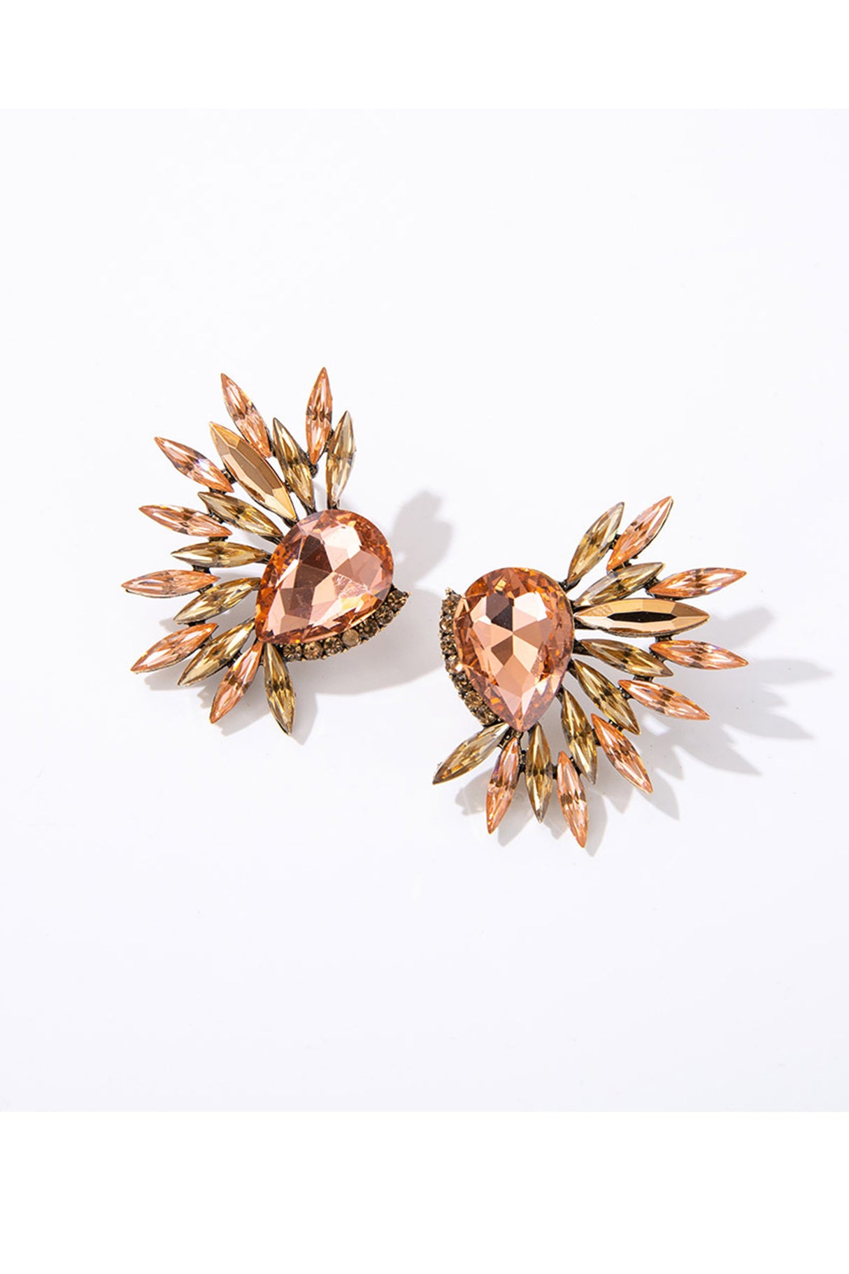 Rhinestone Wing Shape Earrings