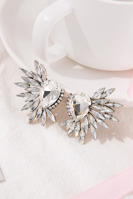 Rhinestone Wing Shape Earrings